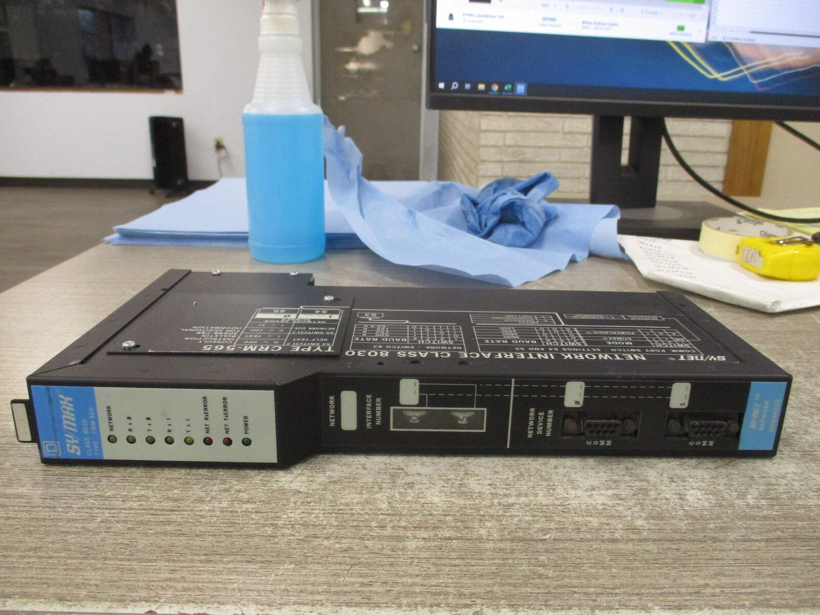 Square D Sy/Net Network Interface Module 8030 CRM-565 Used