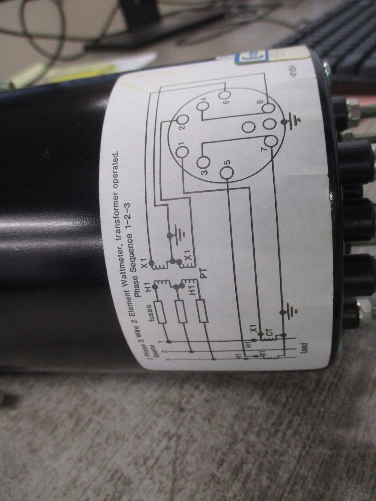 Crompton AC Kilowattmeter 6969 077 218A QQVL CG 4.58 Range: 0-2000KW New Surplus