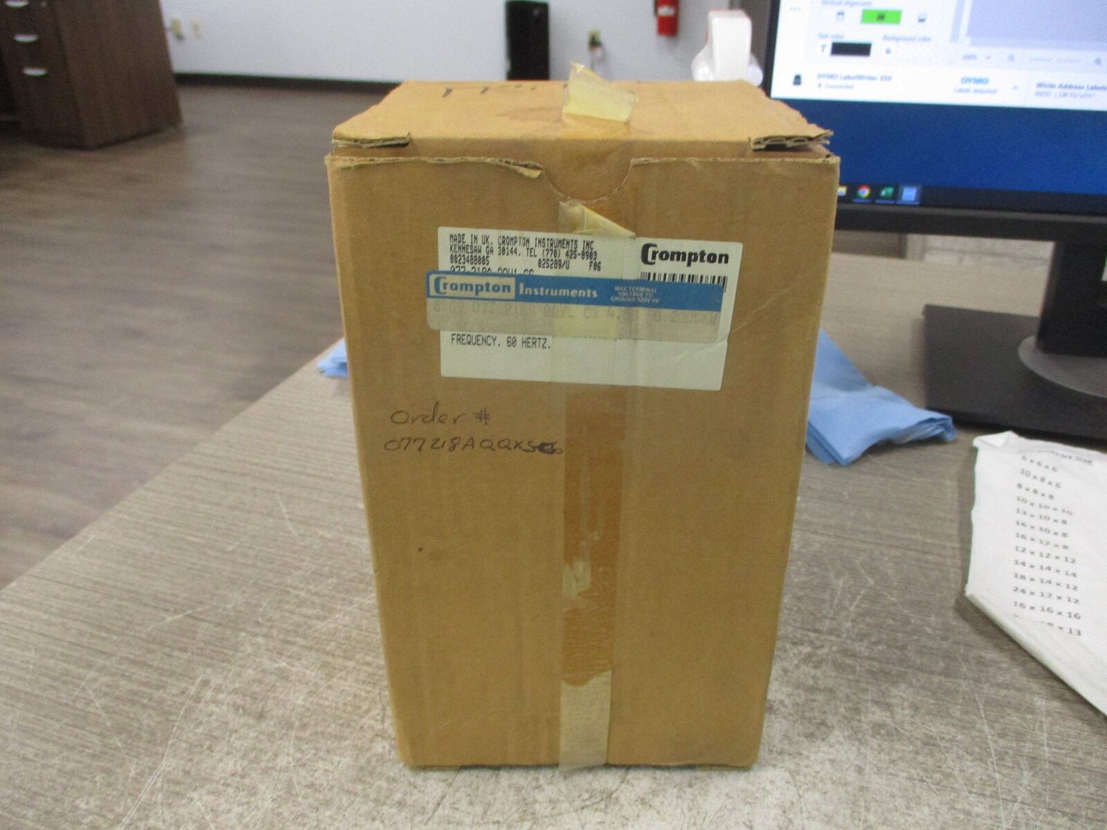 Crompton AC Kilowattmeter 6969 077 218A QQVL CG 4.58 Range: 0-2000KW New Surplus