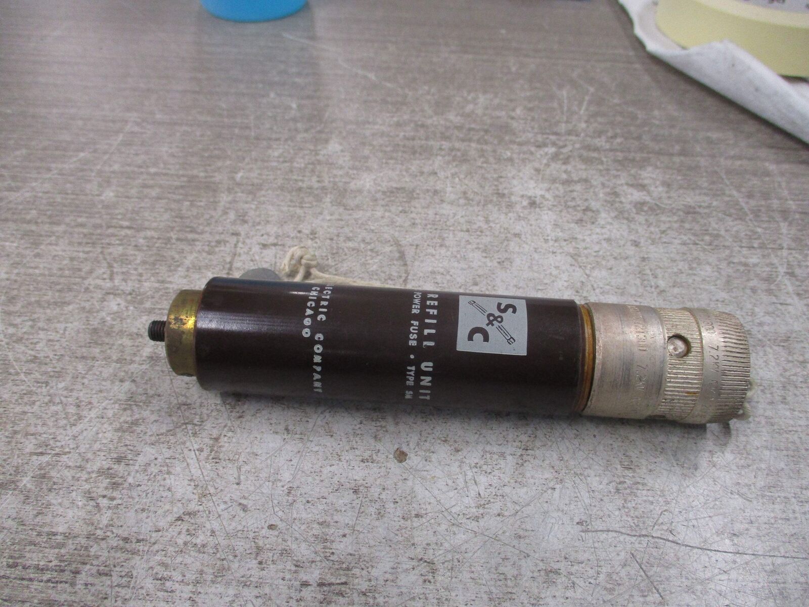 S&C SM-4 Fuse Refill Unit 121300 200E 7.2KV Used