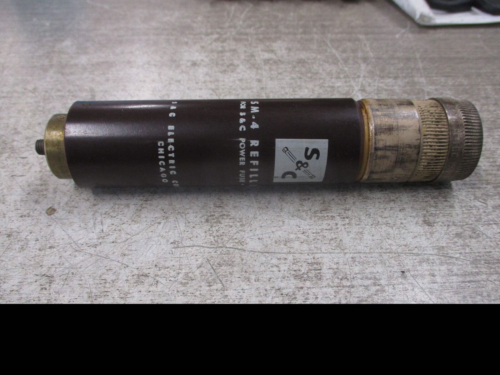 S&C SM-4 Fuse Refill Unit 121150 100E 7.2KV Used