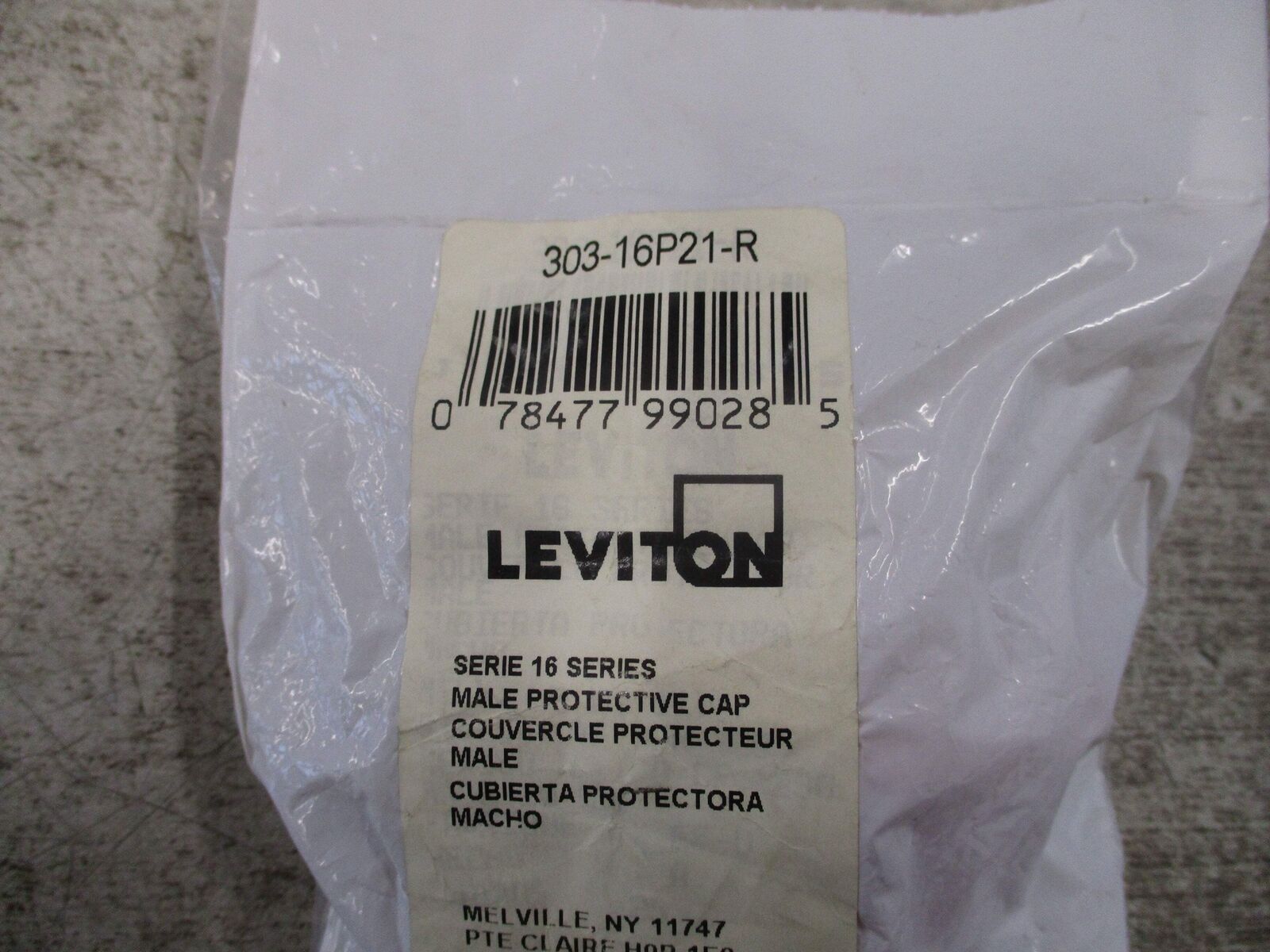 Leviton Male Protective Cap 303-16P21-R New Surplus