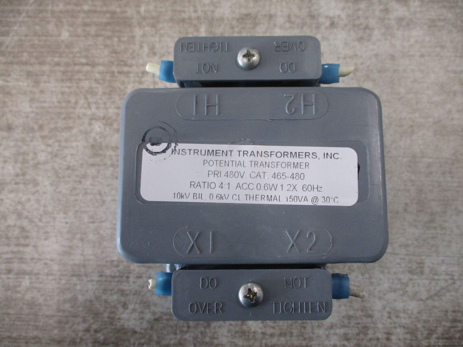 Instrument Transformers Potential Transformer 465-480 Pri: 480V Ratio 4:1 60Hz 1