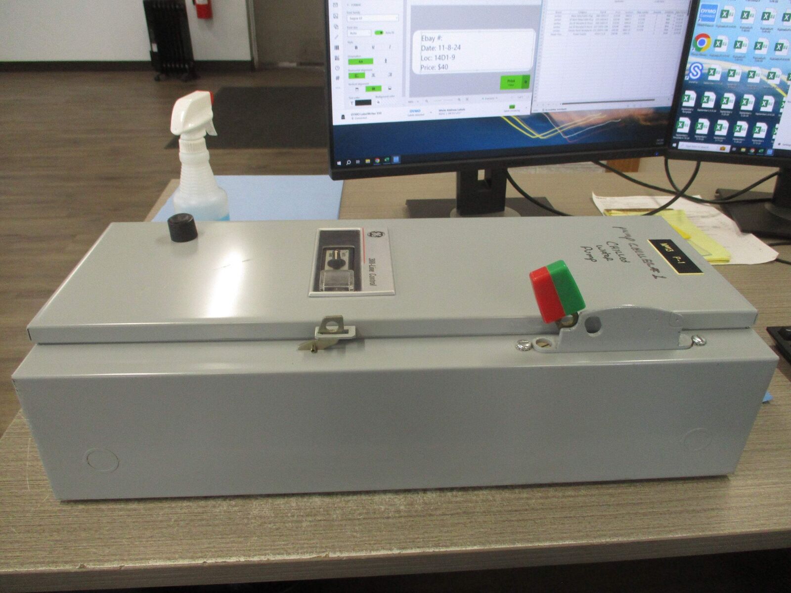 GE Fusible Size 1 Combination CR308C1042RAETDB 115-120V Coil 27A Used