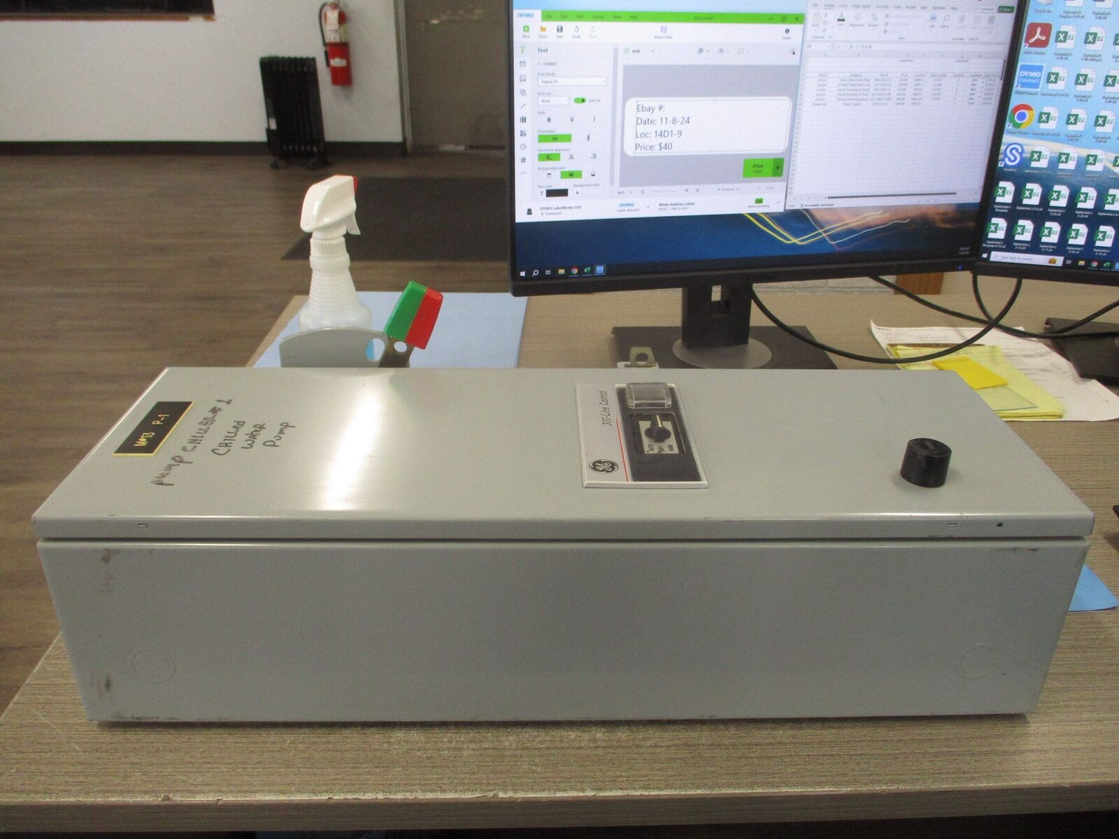 GE Fusible Size 1 Combination CR308C1042RAETDB 115-120V Coil 27A Used