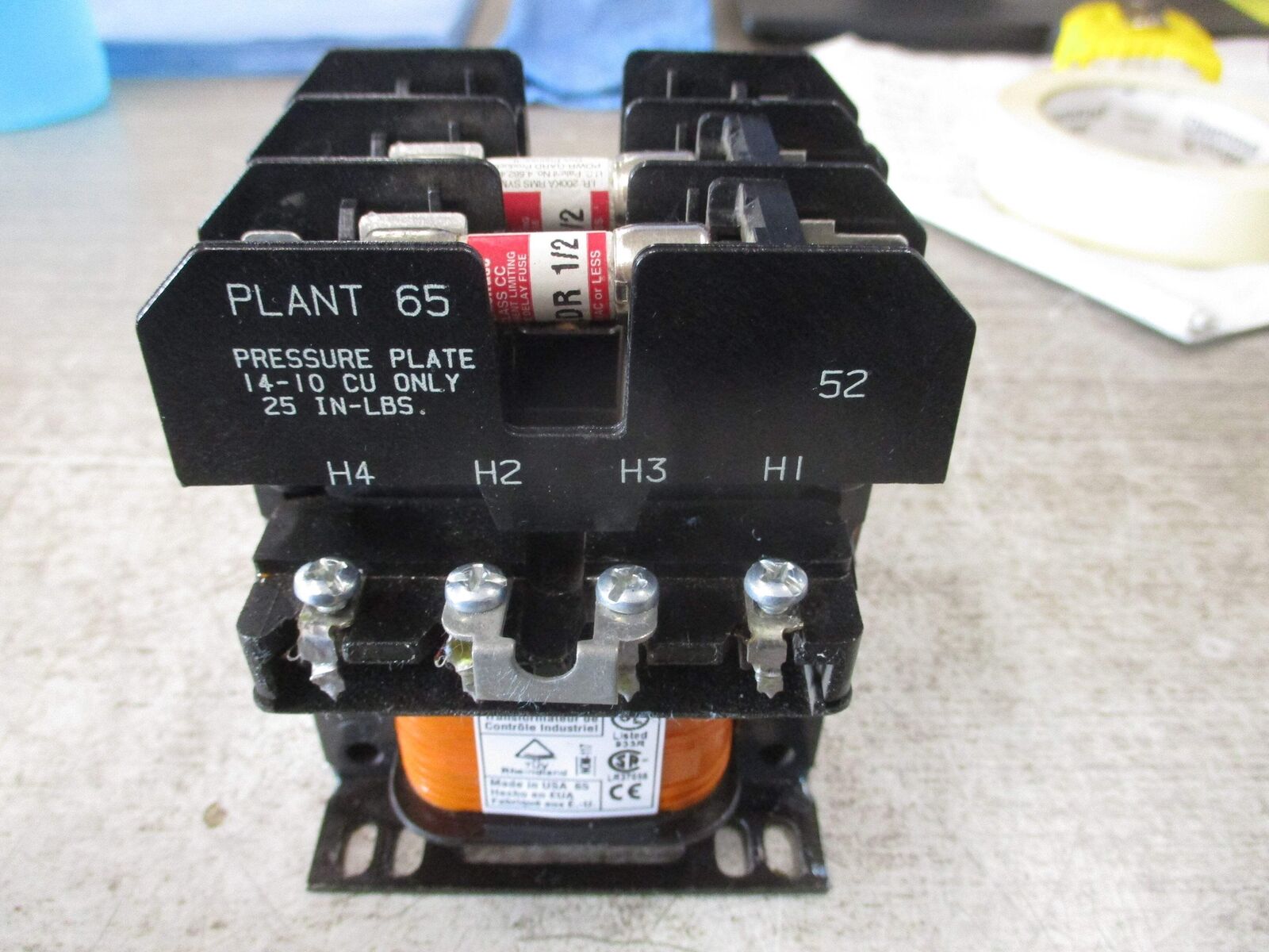 Square D Transformer 9070TF50D1 0.05KVA Pri: 240/480V Sec: 120V 50/60Hz Used