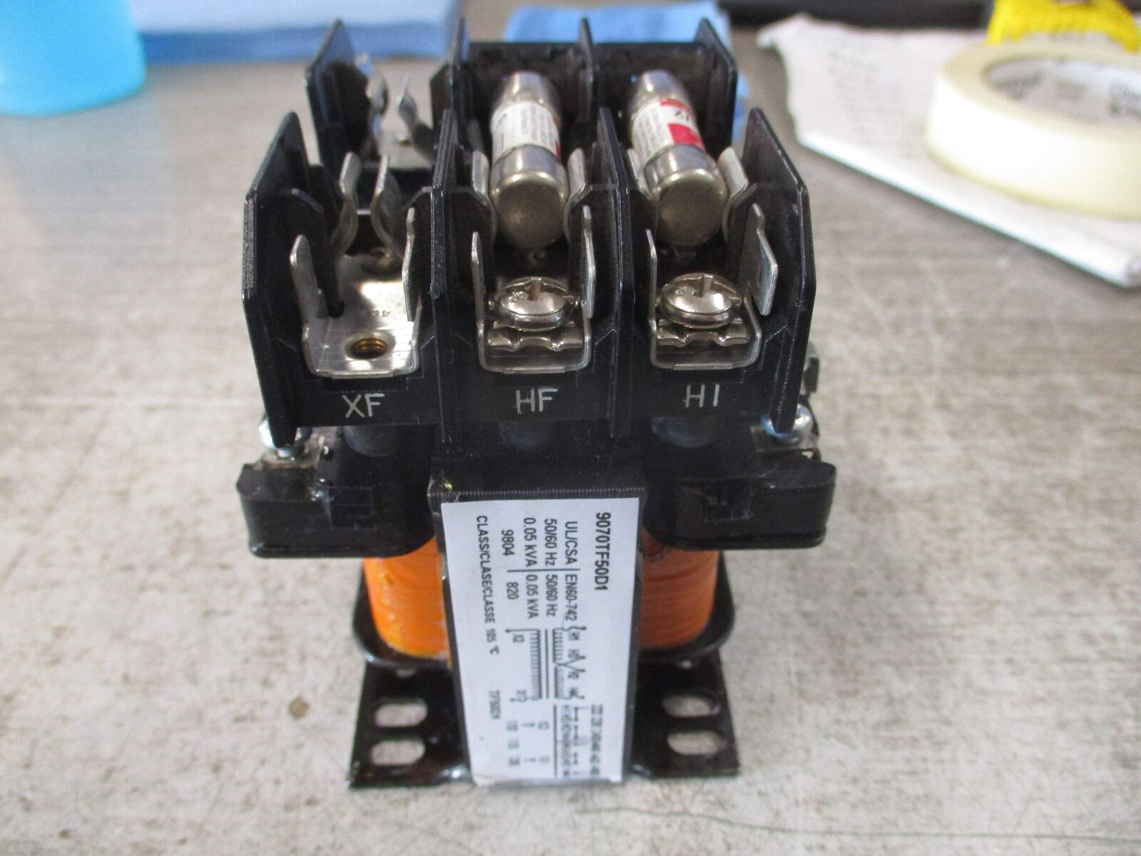 Square D Transformer 9070TF50D1 0.05KVA Pri: 240/480V Sec: 120V 50/60Hz Used