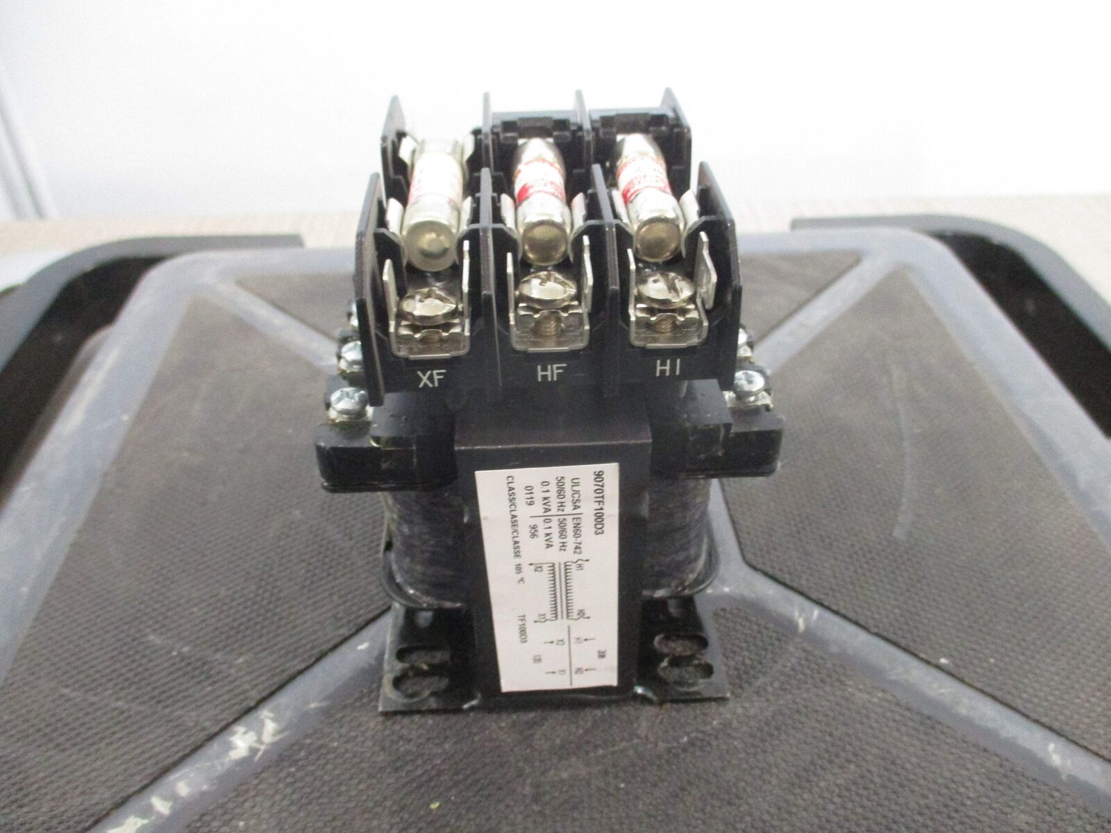 Square D Transformer 9070TF100D3 0.1KVA Pri: 208V Sec: 120V 50/60Hz Used