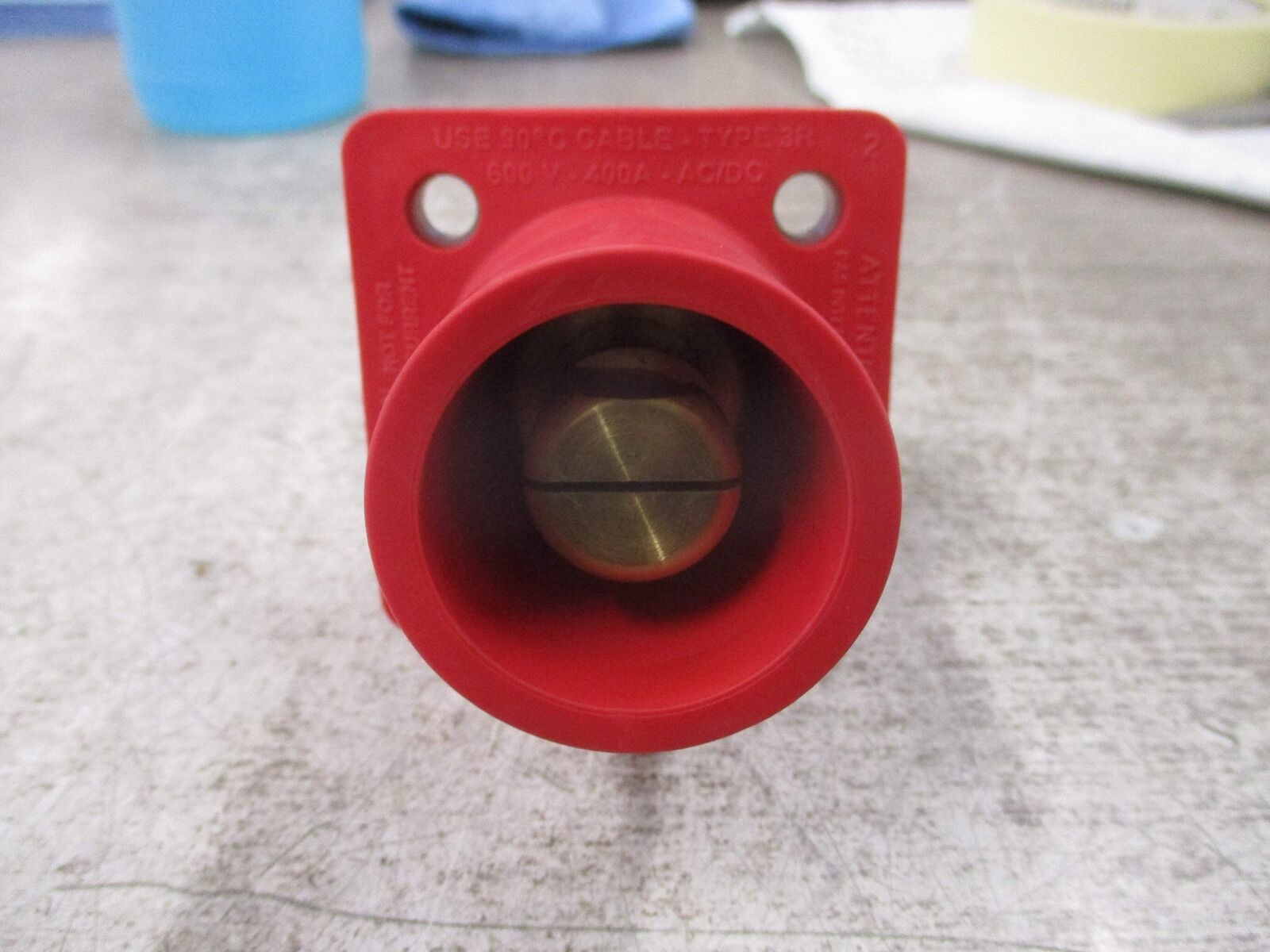 Leviton rhino-hide Cam Type Female Panel Receptacle 243-16R22-UR 400A 600V Used
