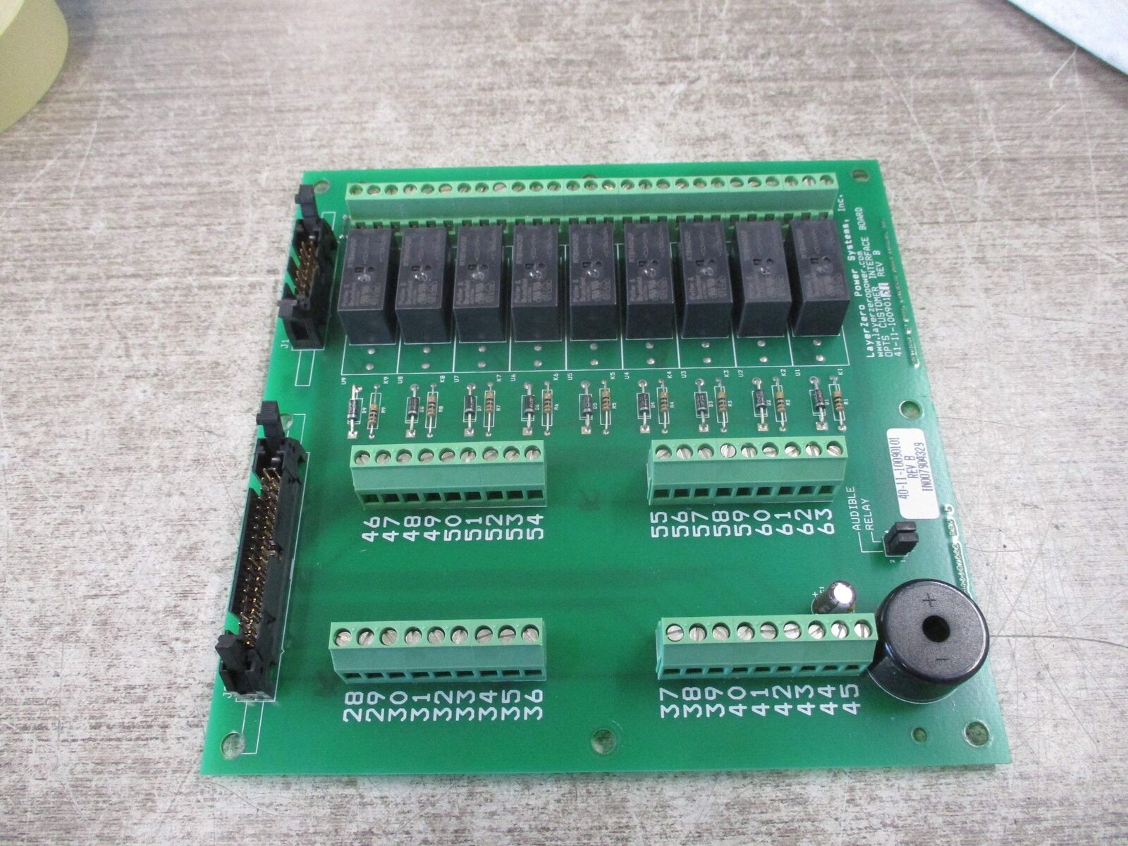 LayerZero OPTS Customer Interface Board 41-11-10090101 Rev. B Used