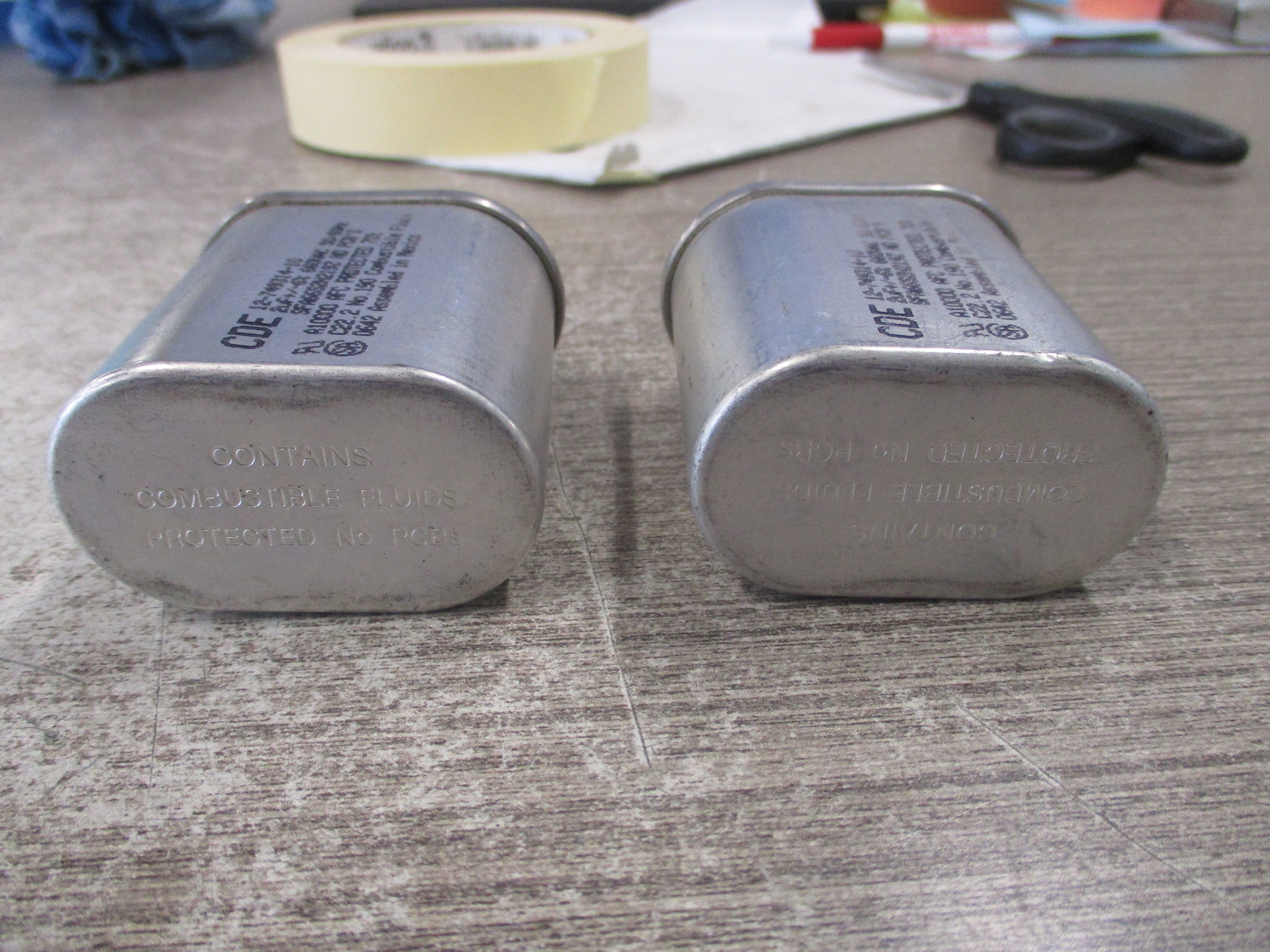 CDE Capacitor 12-749314-10 2uf 660V 50/60Hz *Lot of 2* Used