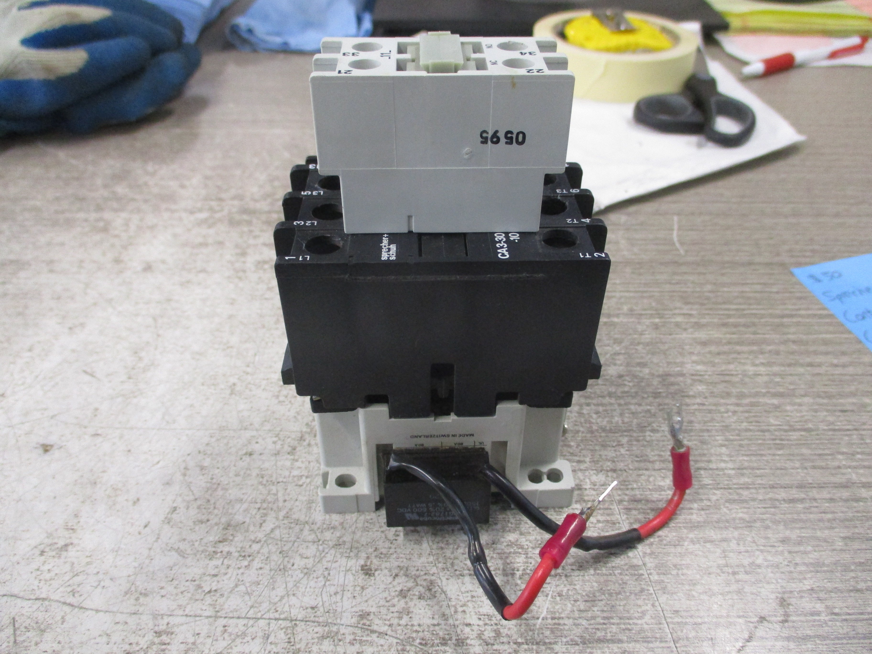 Sprecher + Schuh Contactor CA3-30-10 120V Coil (1) Aux Contact Block