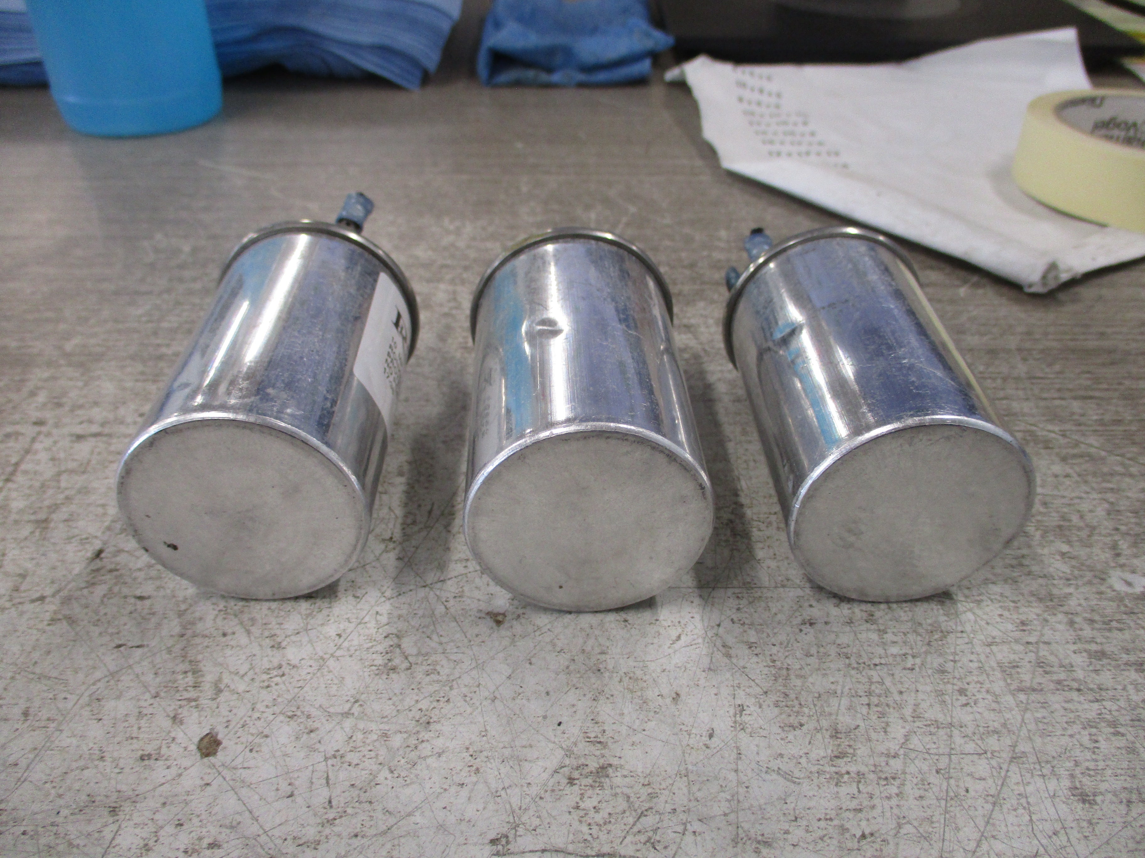 Ronken Capacitor P91P12106H50 10MF 370V 60Hz *Lot of 3* Used