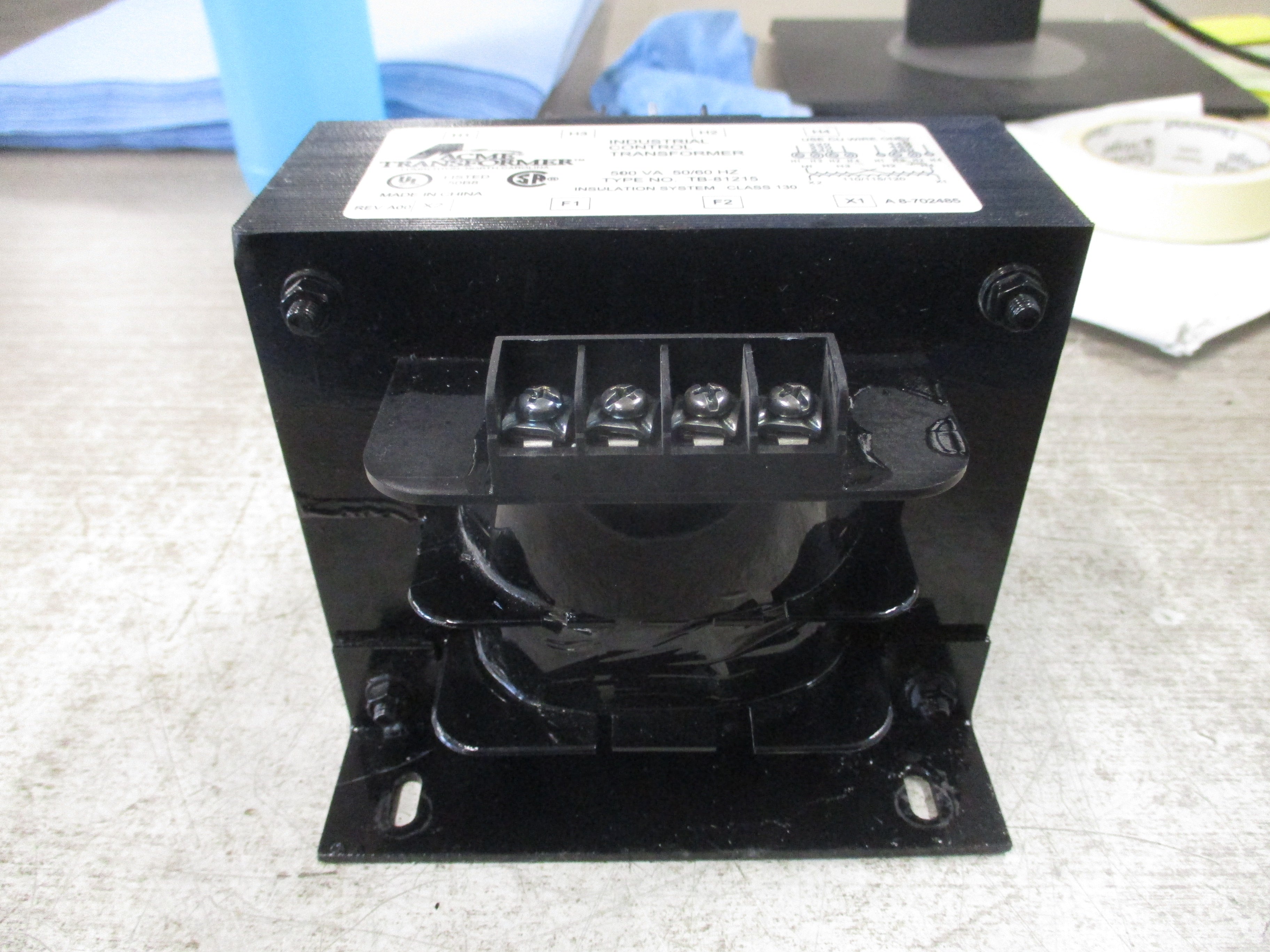 Acme Control Transformer TB-81215 500VA Pri: 240/480V Sec: 120V 50/60Hz