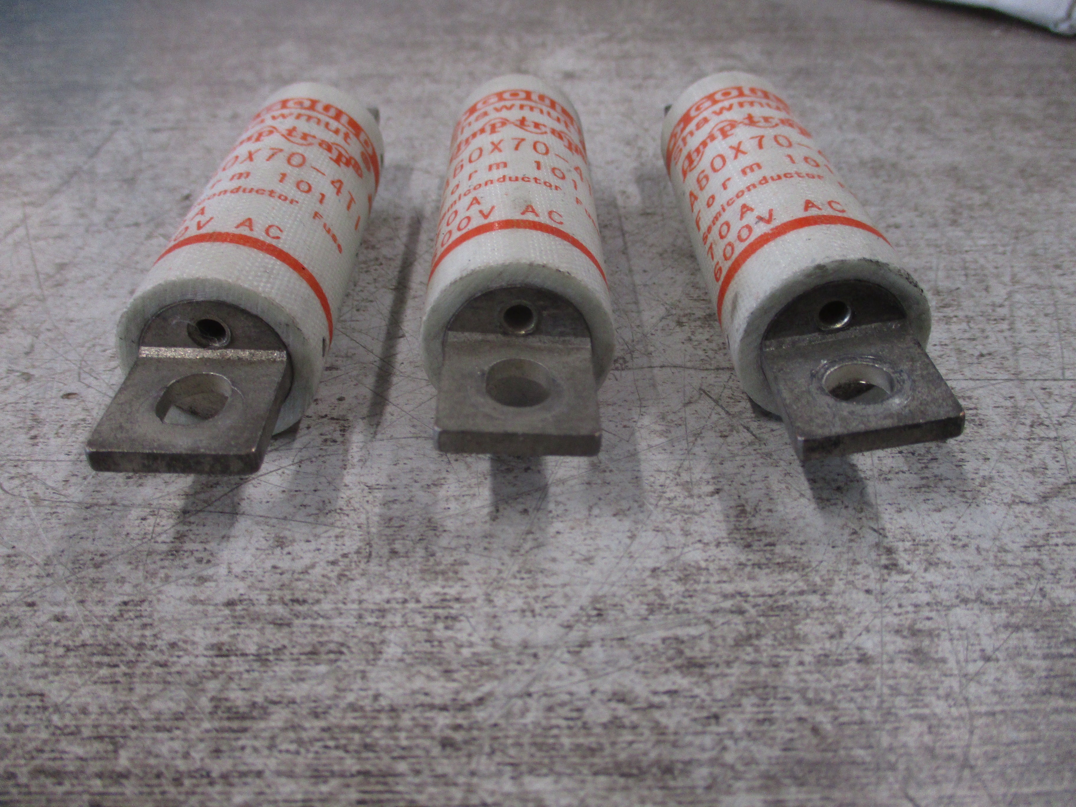 Gould Shawmut Amp-Trap Fuse A60X70-4TI 70A 600V *Lot of 3* Used