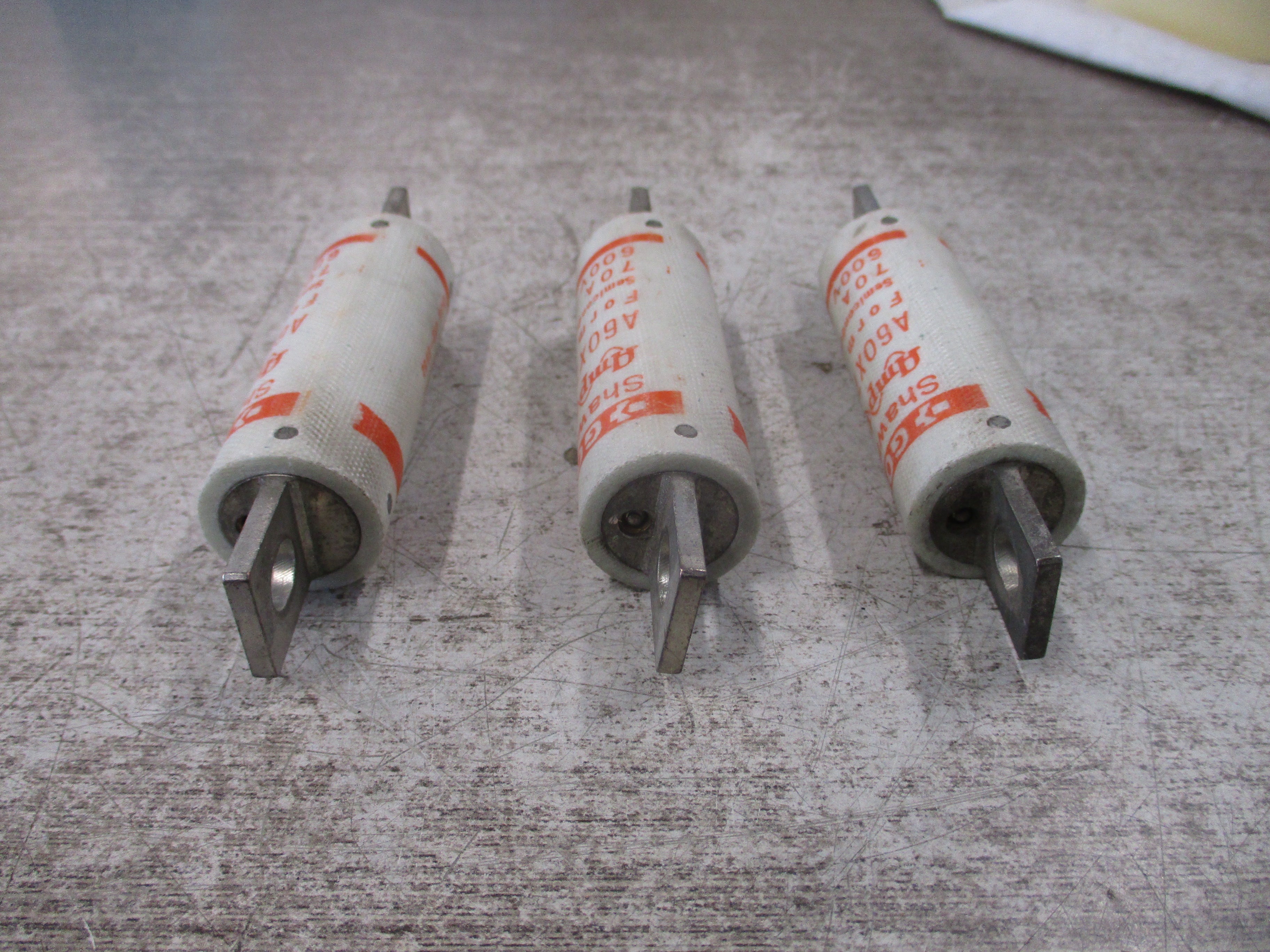 Gould Shawmut Amp-Trap Fuse A60X70-4TI 70A 600V *Lot of 3* Used