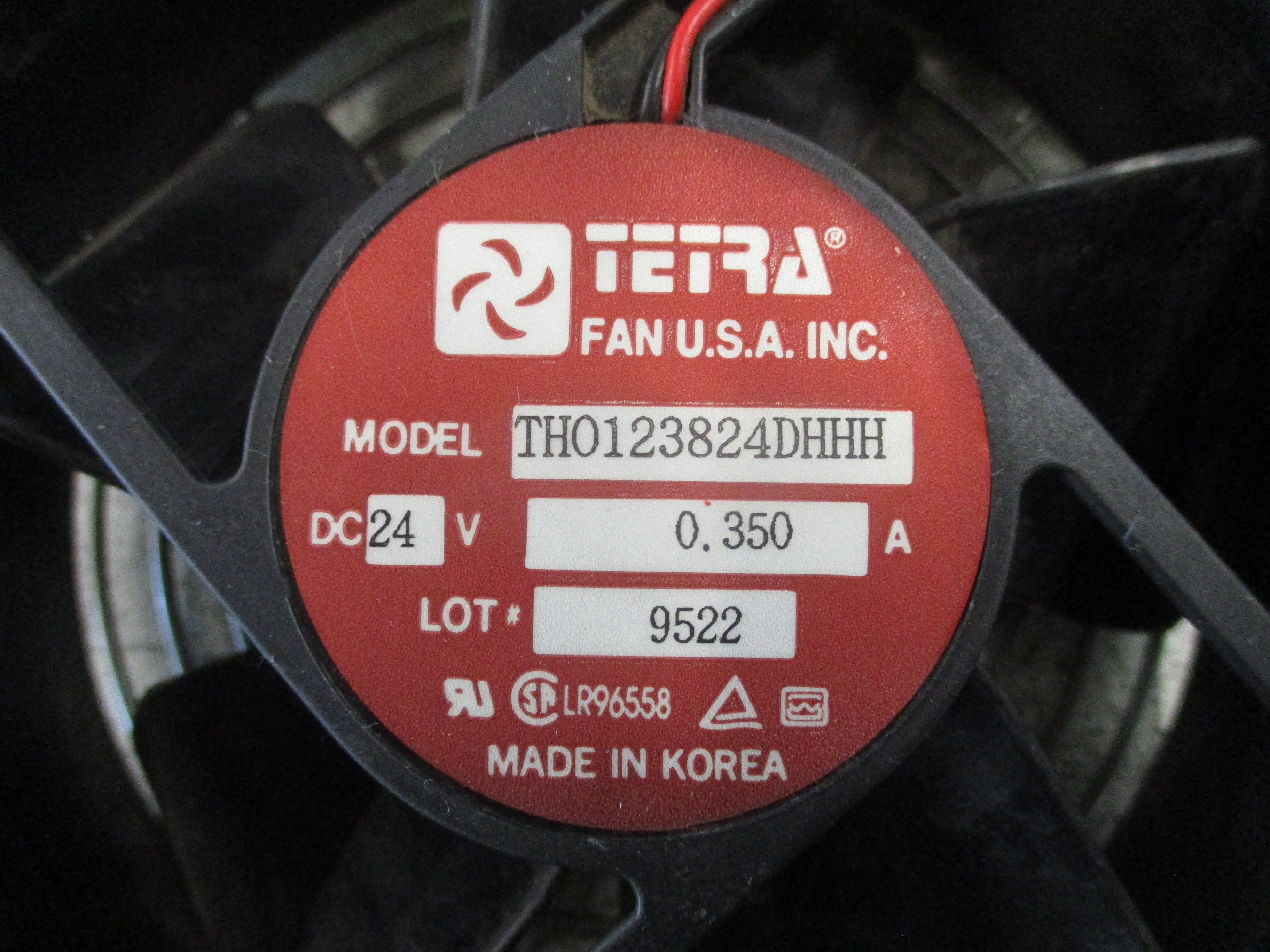Tetra Axial Fan THO123824DHHH 24VDC 0.350A Used