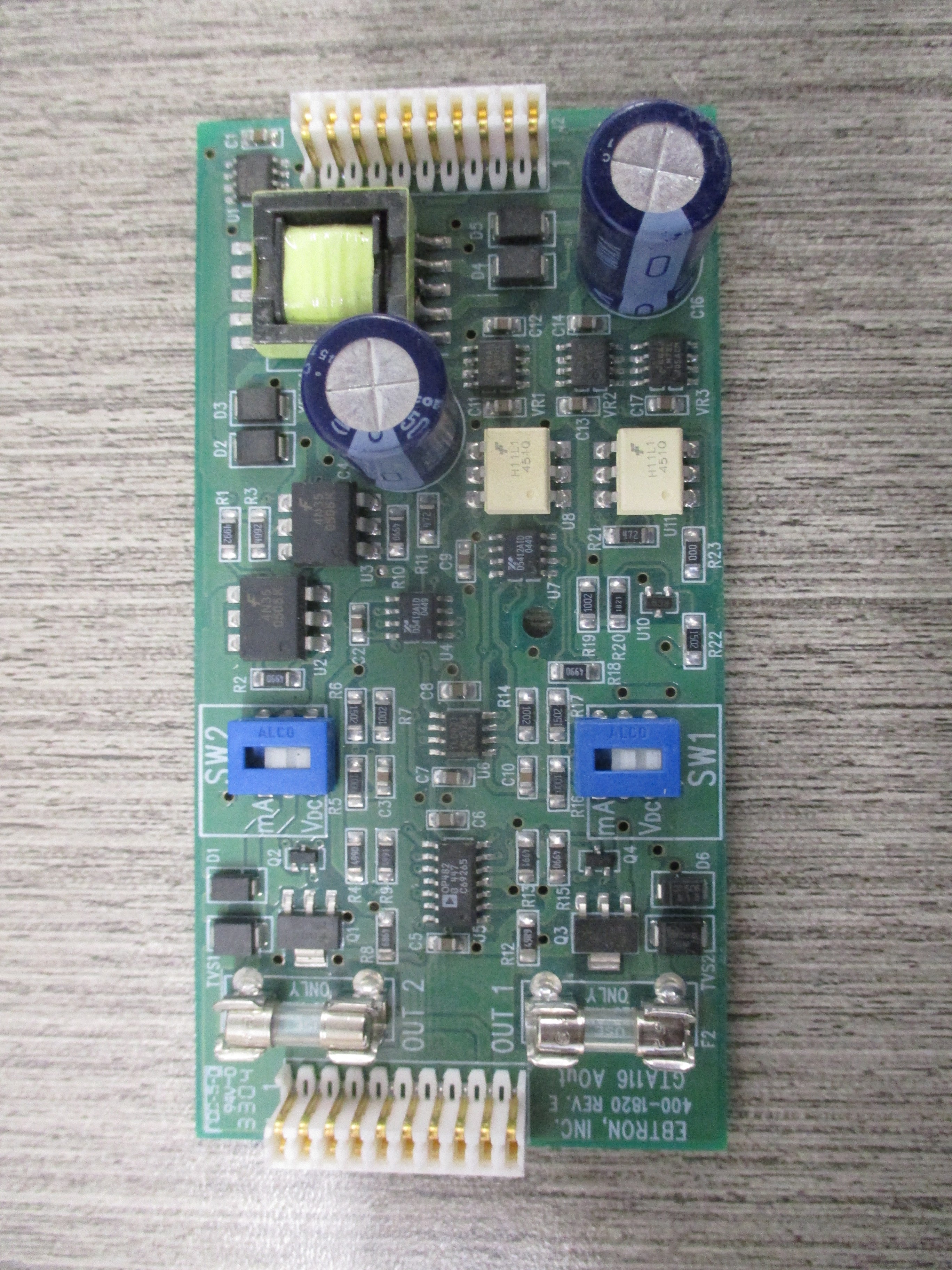 Ebtron GTA116 Comm. Card 400-1820 Rev. E Used