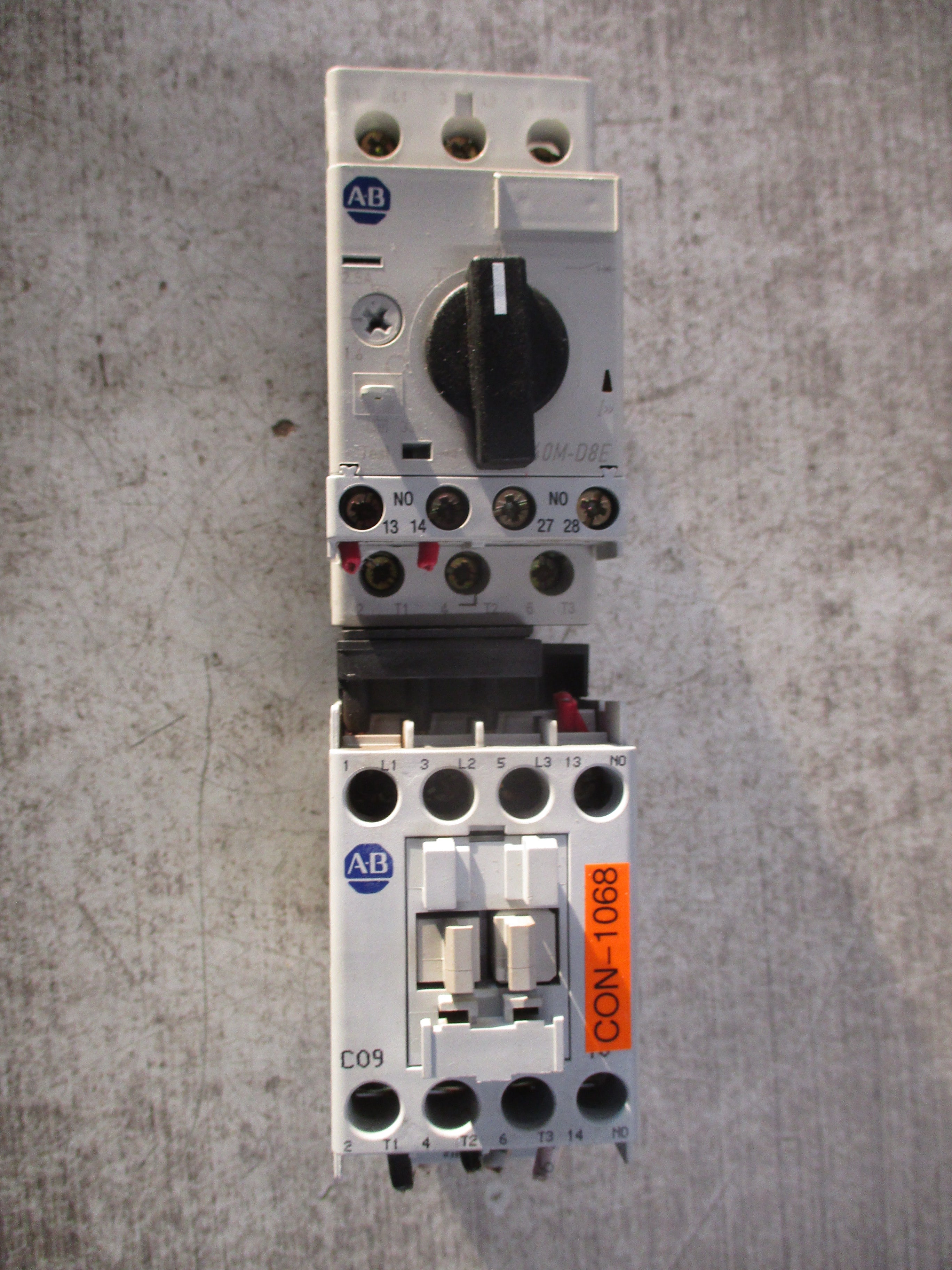 Allen-Bradley Starter 190E-AND2-DB25R-V Ser. B Trip: 1.6-2.5A 120V Coil Used