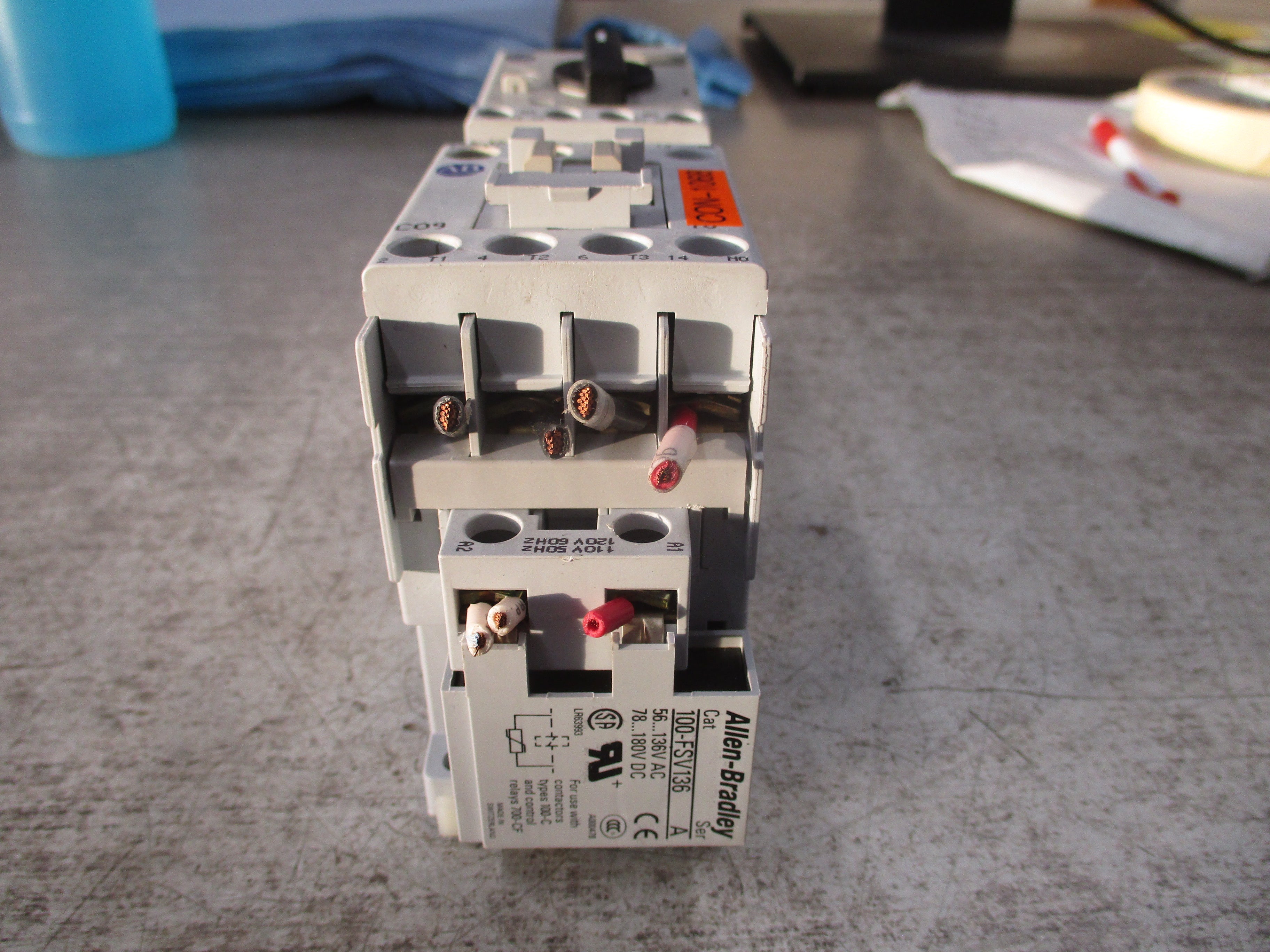 Allen-Bradley Starter 190E-AND2-DB25R-V Ser. B Trip: 1.6-2.5A 120V Coil Used