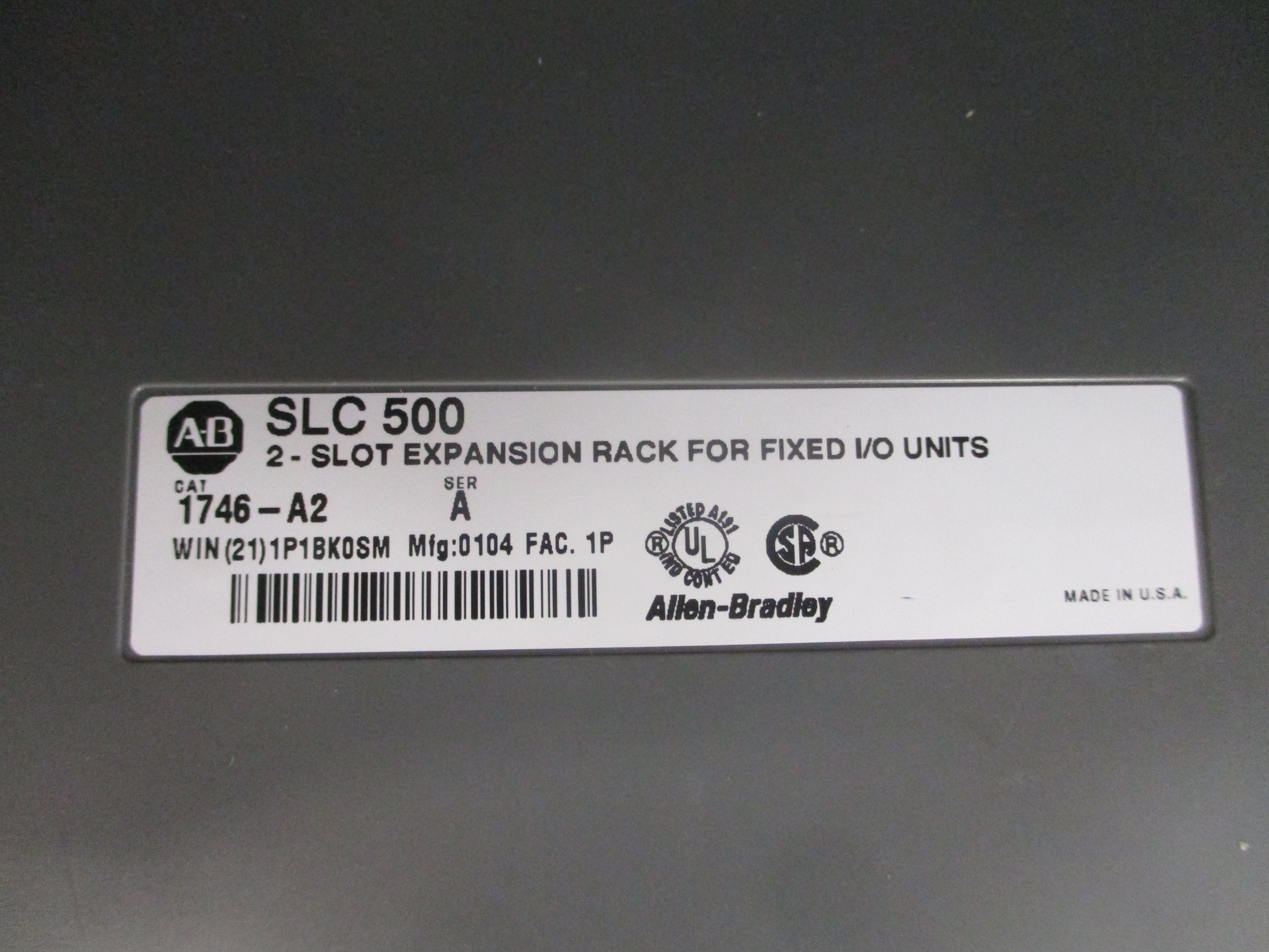Allen-Bradley SLC 500 Processor Unit 30 I/O 1747-L30C Ser. C FRN 6 Used