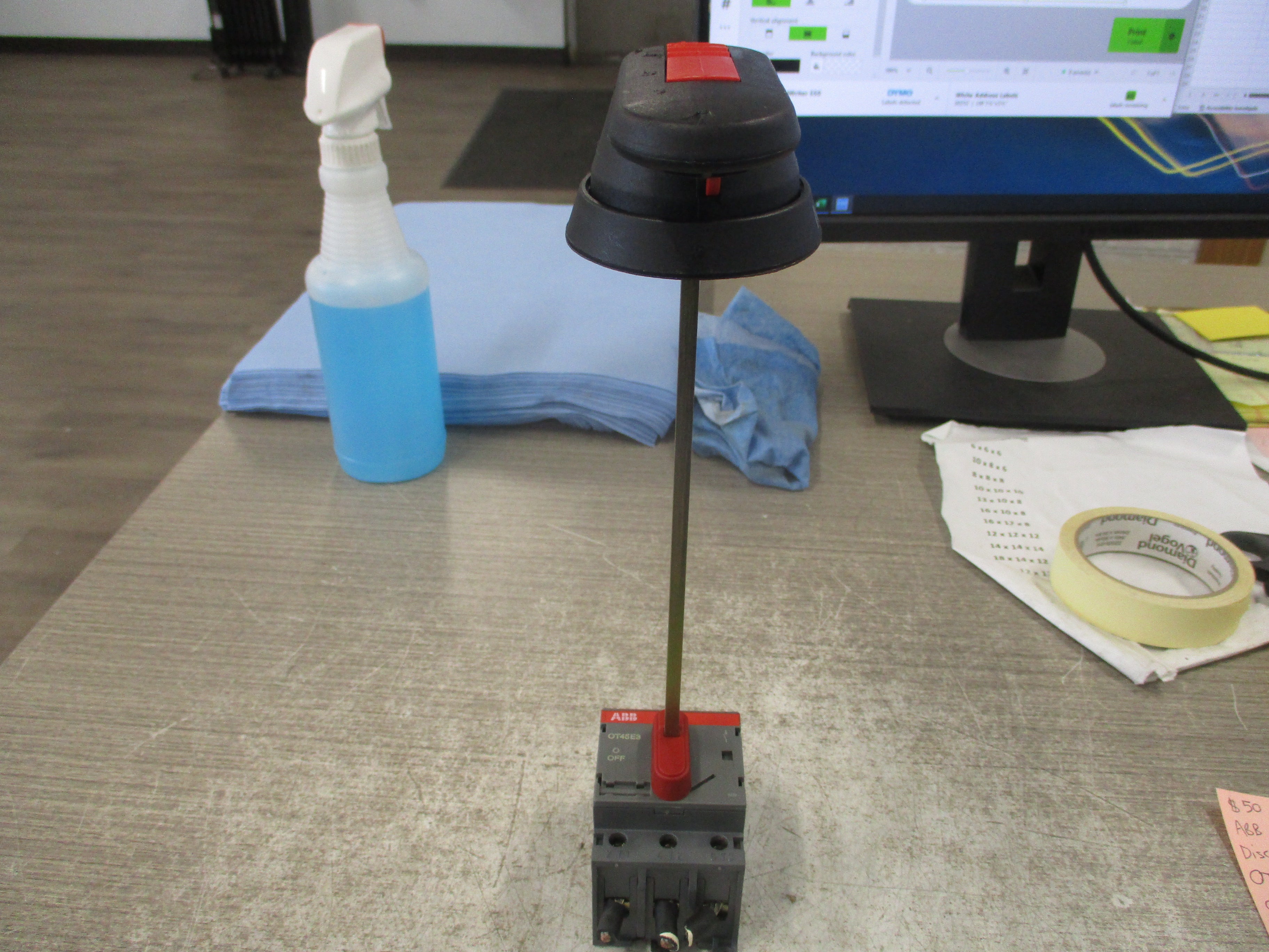 ABB Disconnect Switch OT45E3 60A 600V 3P Used