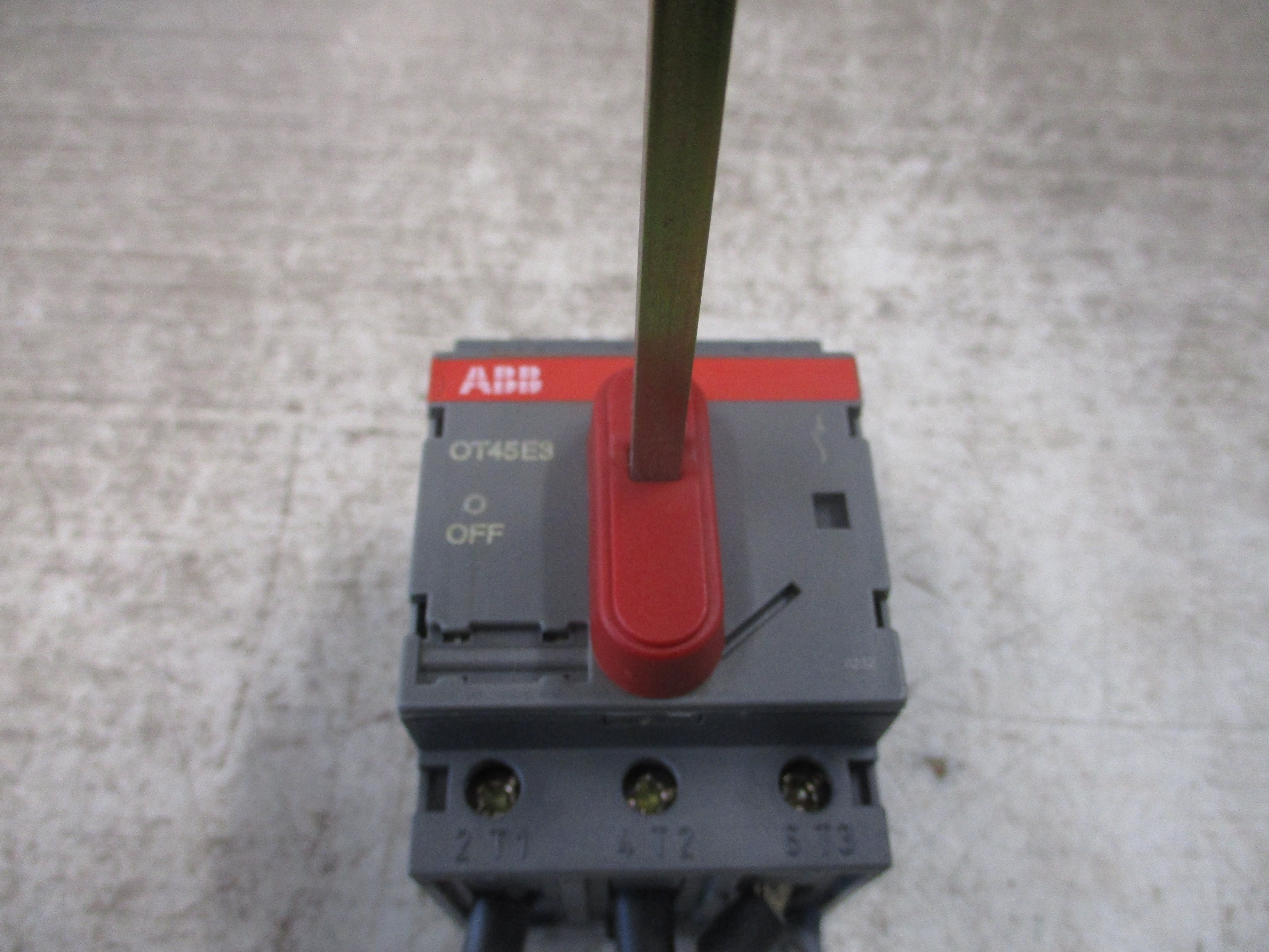 ABB Disconnect Switch OT45E3 60A 600V 3P Used