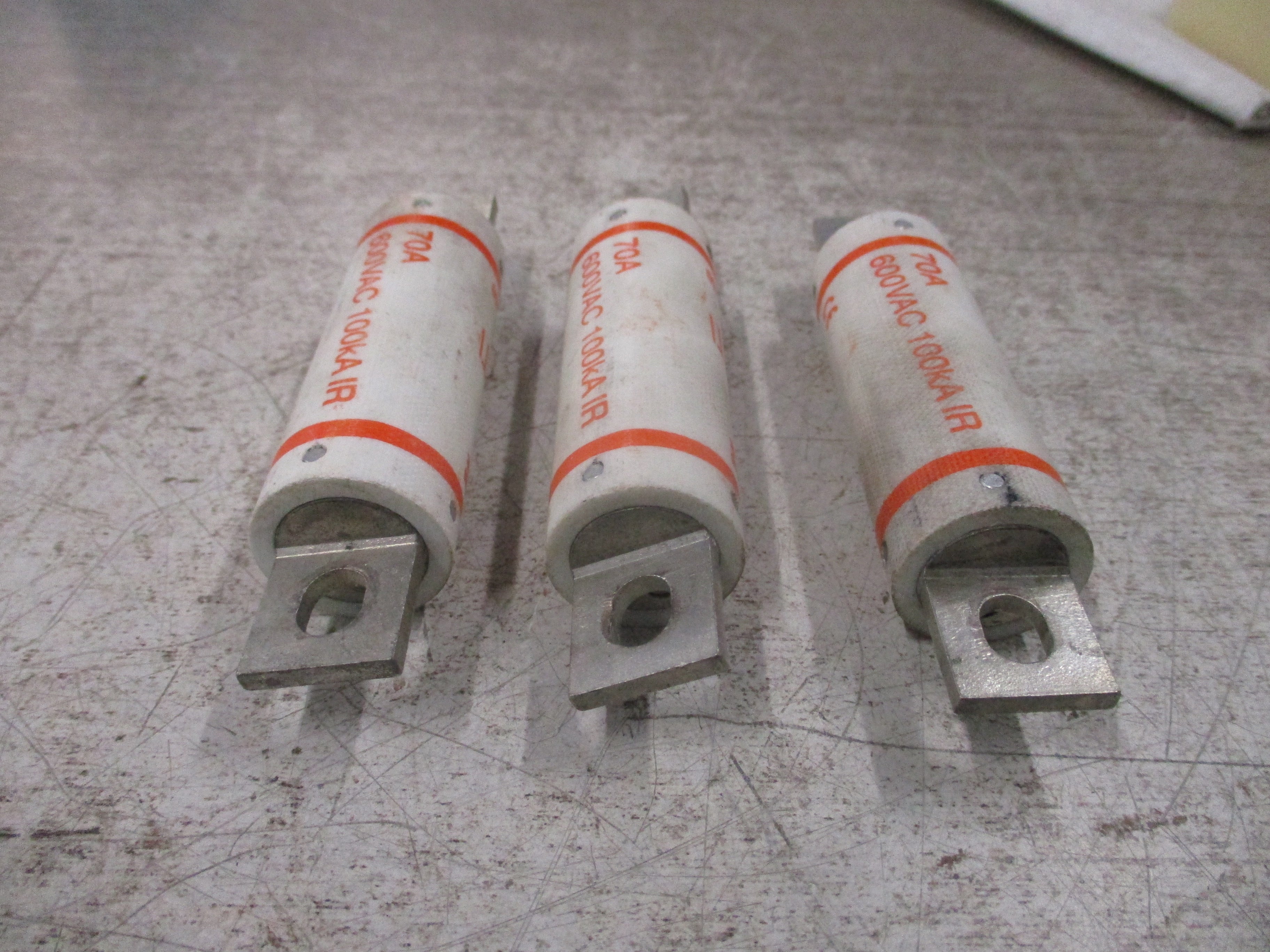 Ferraz Shawmut Amp-Trap Fuse A60X70-4TI 70A 600V *Lot of 3* Used