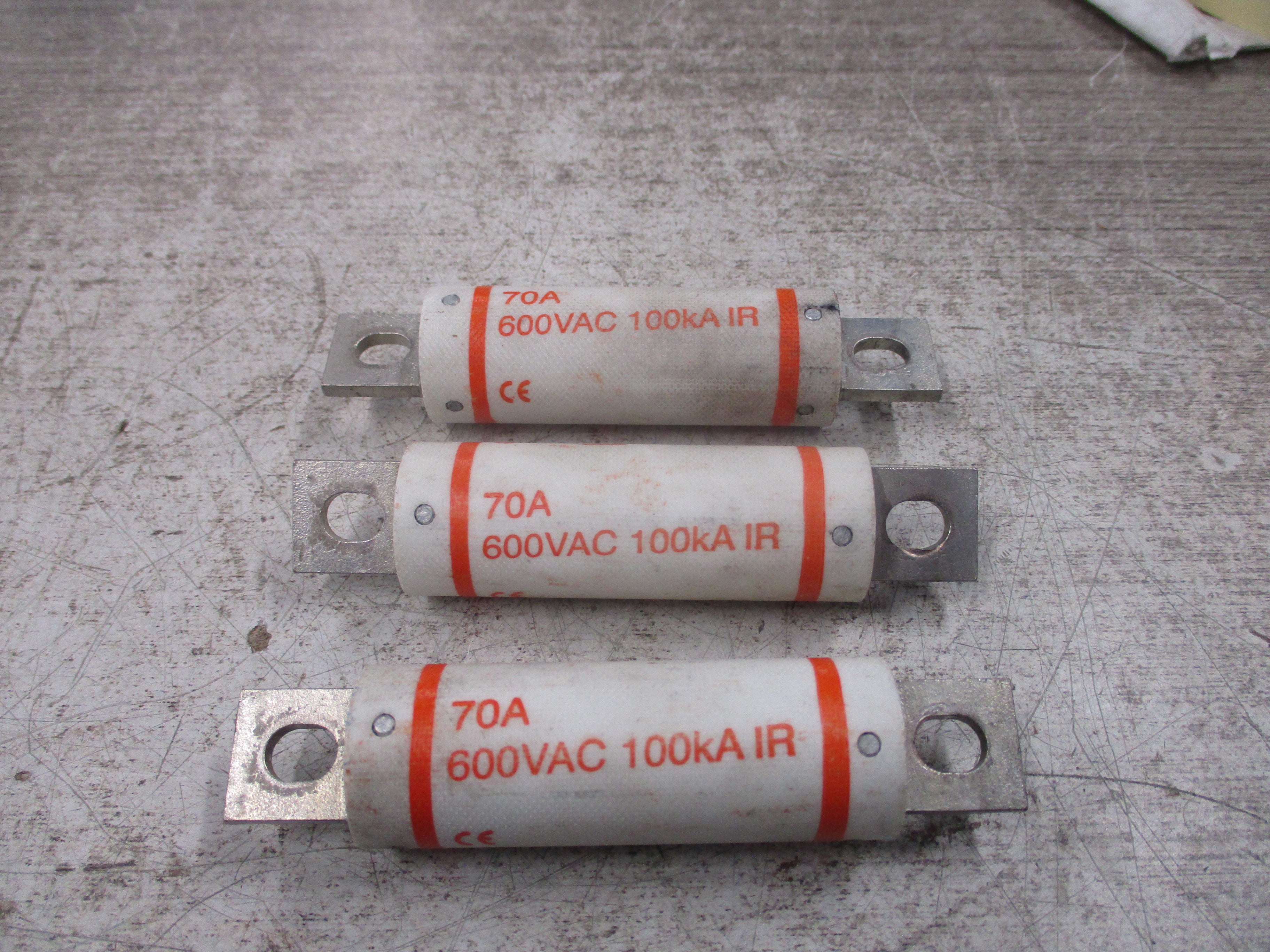 Ferraz Shawmut Amp-Trap Fuse A60X70-4TI 70A 600V *Lot of 3* Used