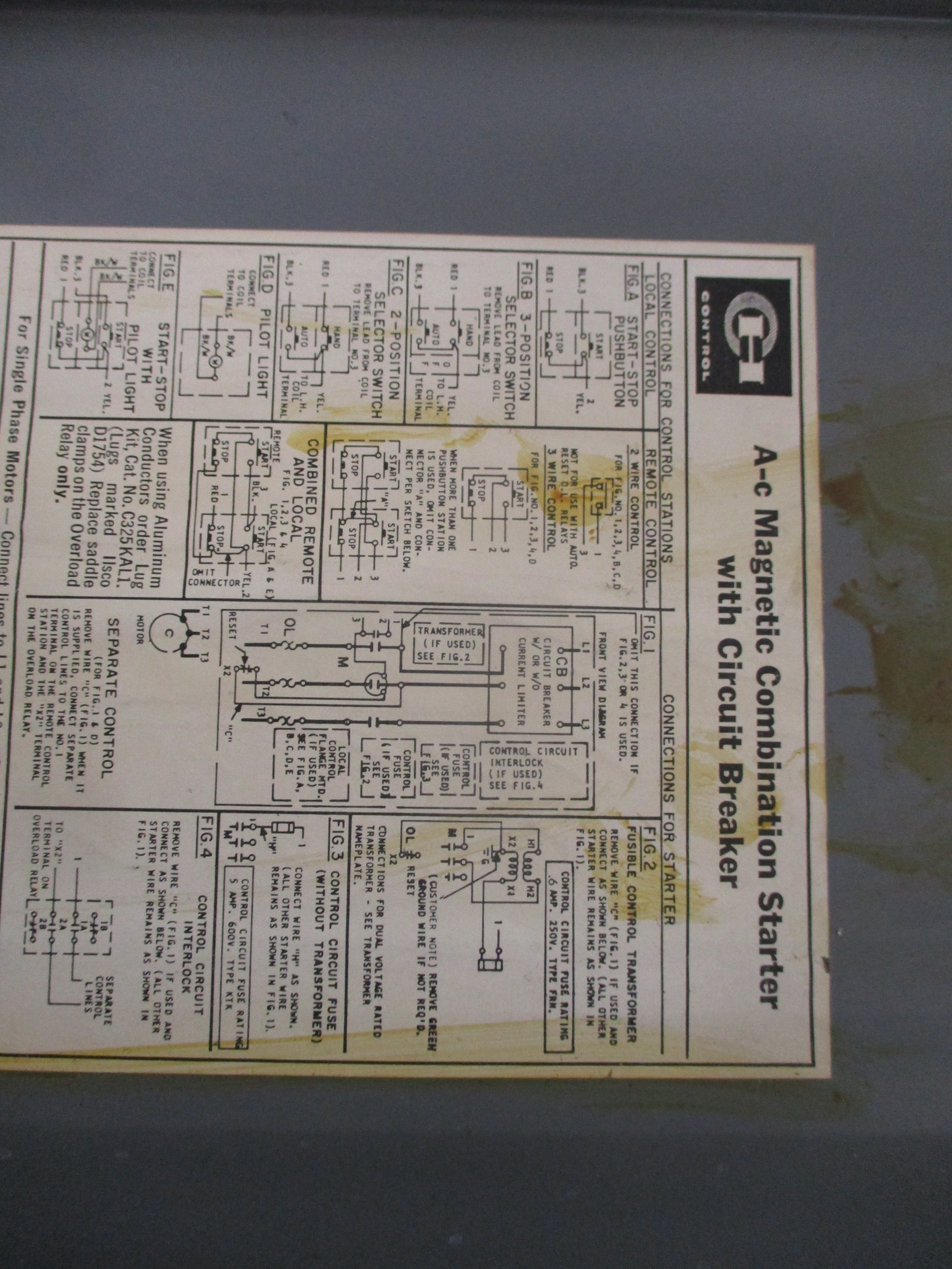 Cutler-Hammer Size 0 Breaker Combination A10BN0 120V Coil 15A Breaker