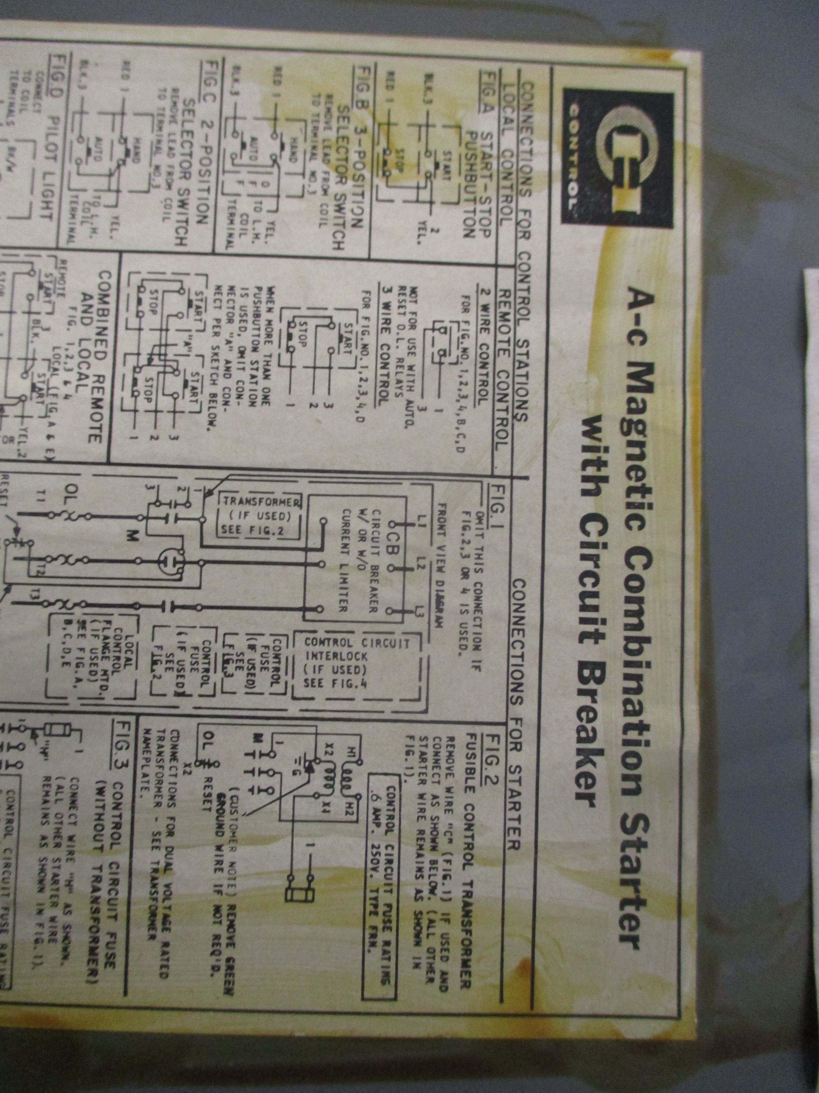 Cutler-Hammer Size 1 Breaker Combination A10CN0 120V Coil Breaker: FD3030L Used
