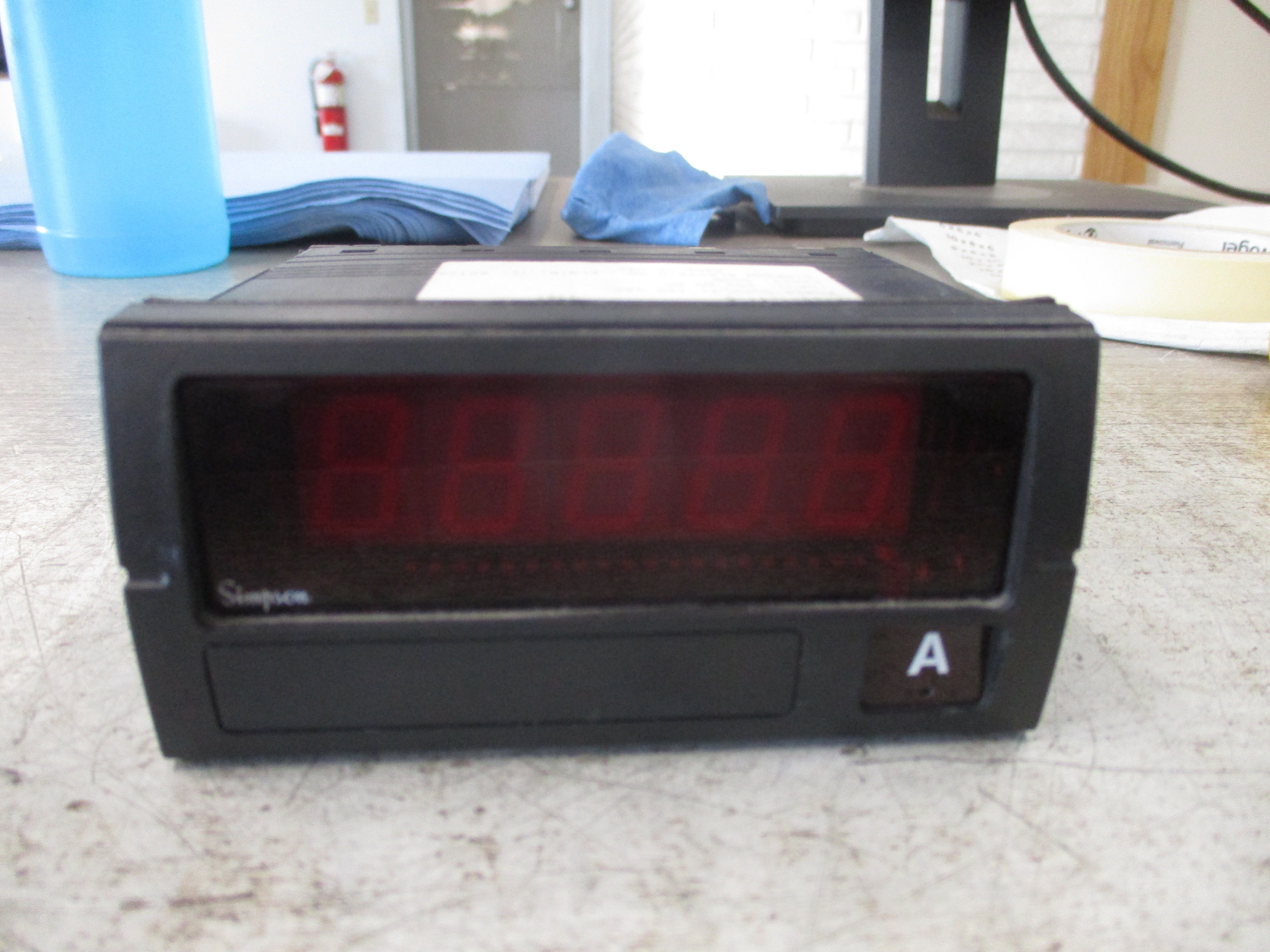 Simpson Panel Meter F-45-1-11-0 Supply: 120VAC Input: 200m VDC Used