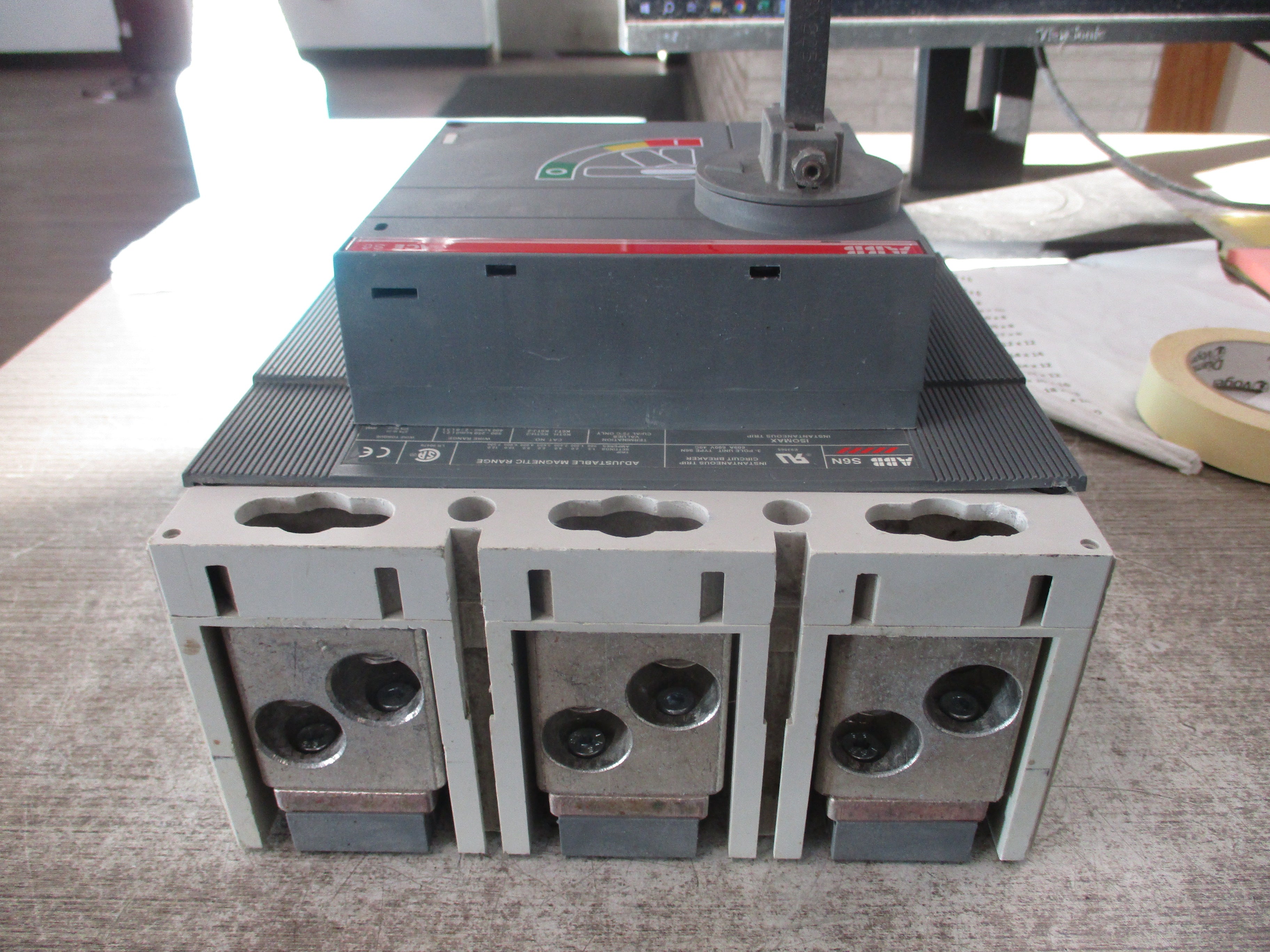 ABB SACE S6 Breaker Disconnect S6N PR211 600A 600V 3P *No Handle* Used