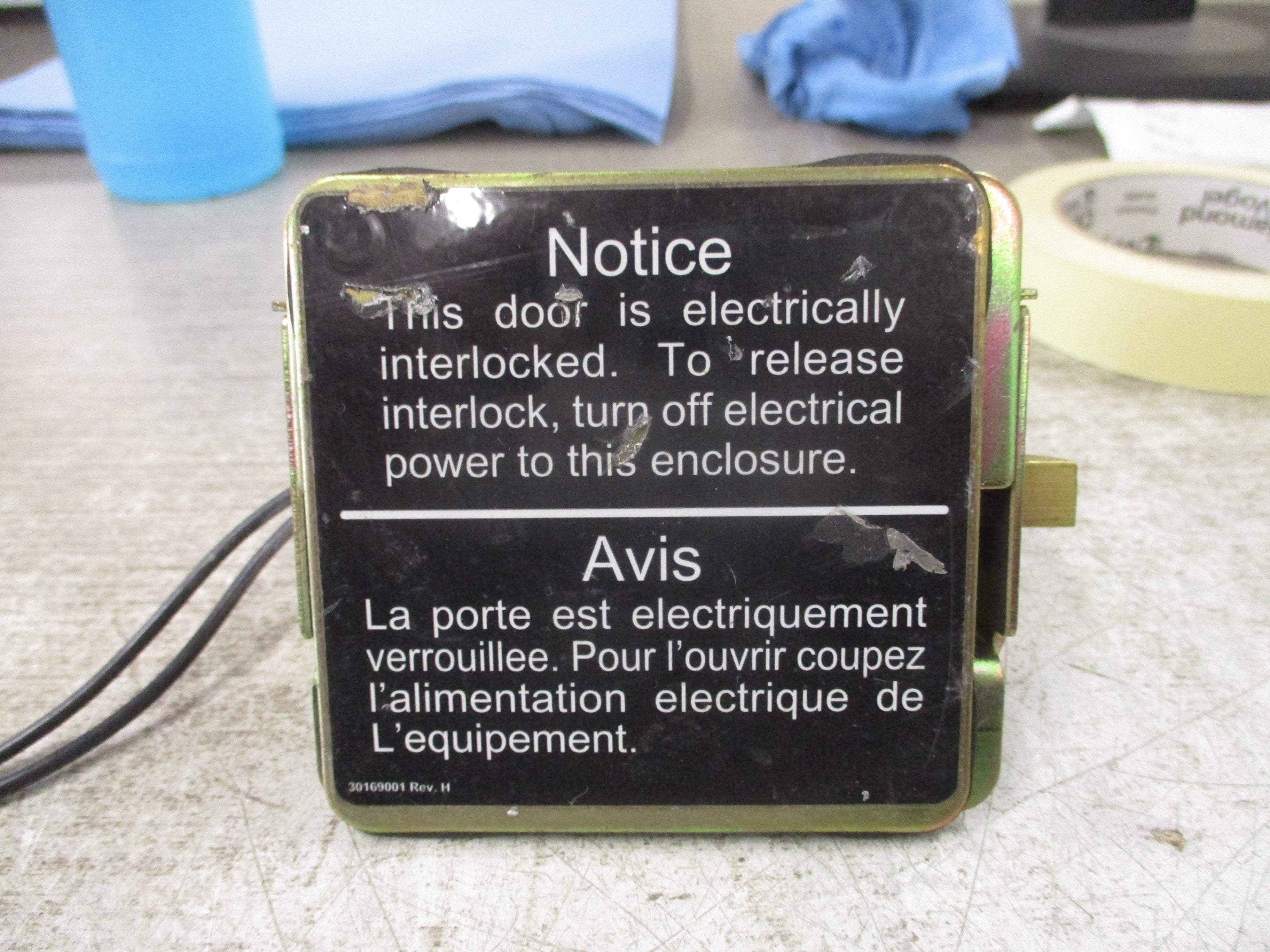Hoffman Electrical Interlock A-EK115NDH 120/110V 60/50Hz 0.100/0.120A Used