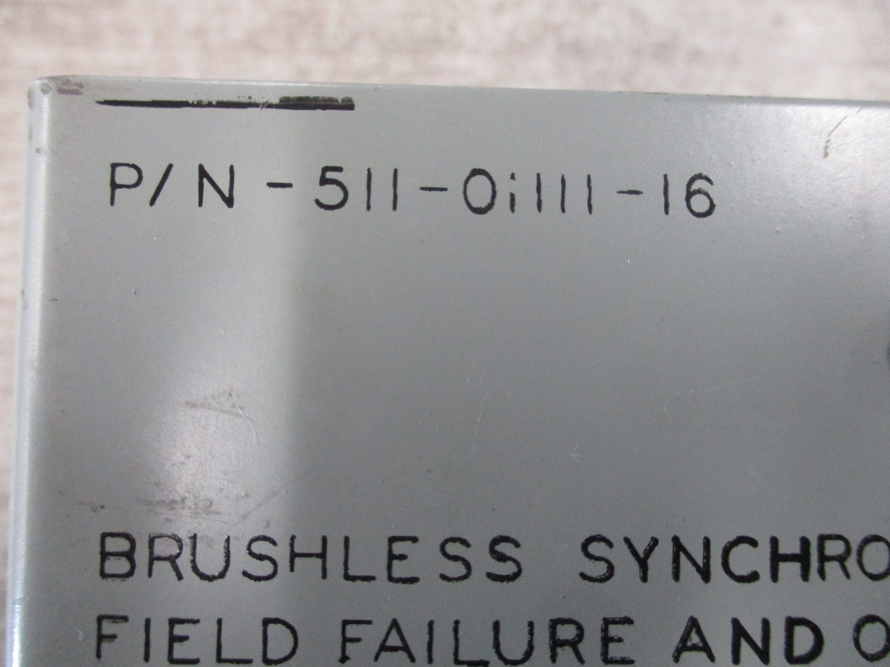 Kato Engineering Motor Field Failure & Out-of-Step Protection Assembly