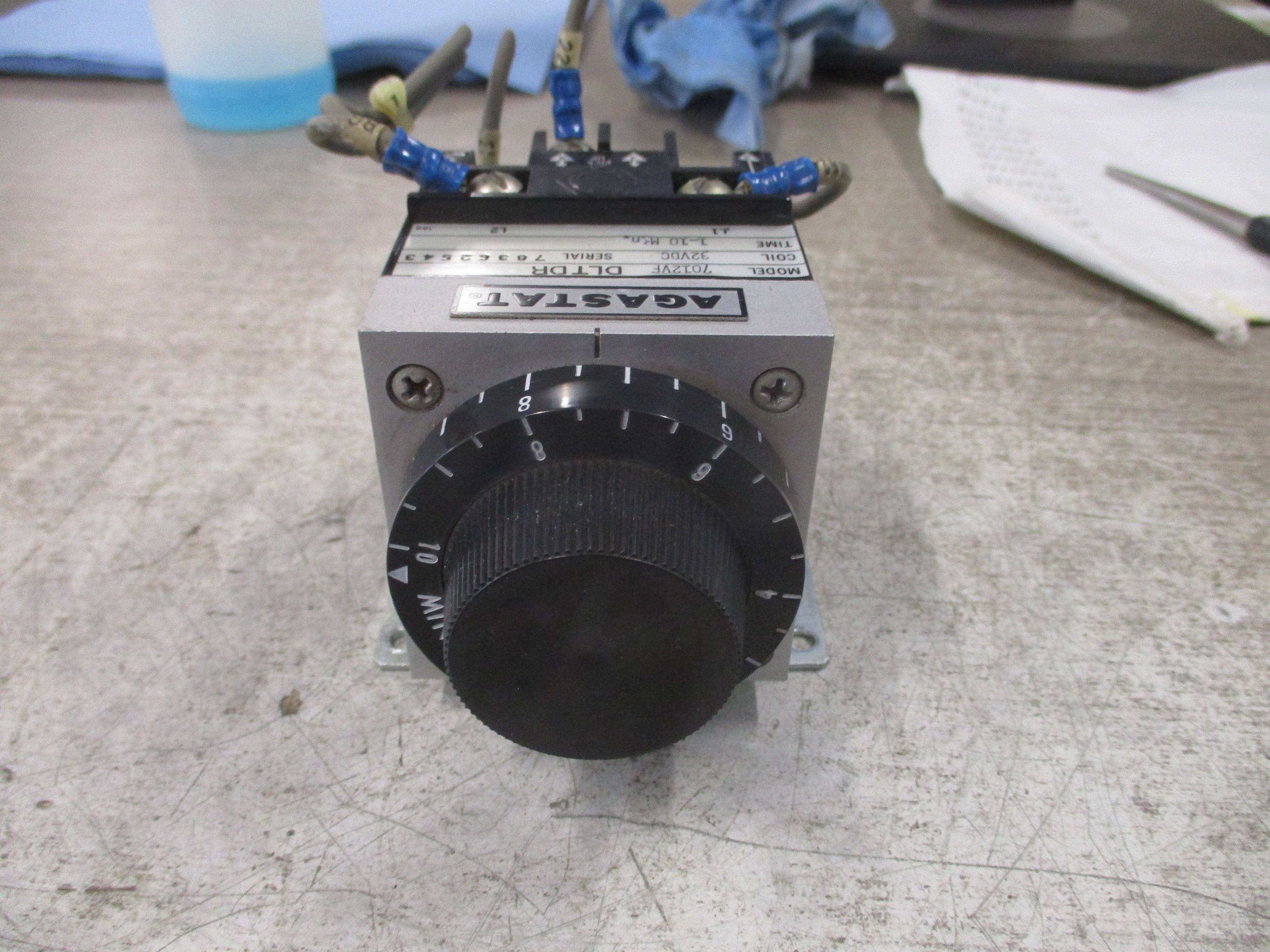 Agastat Timer 7012VF DLTDR 32VDC Coil Time: 1-10 min Used