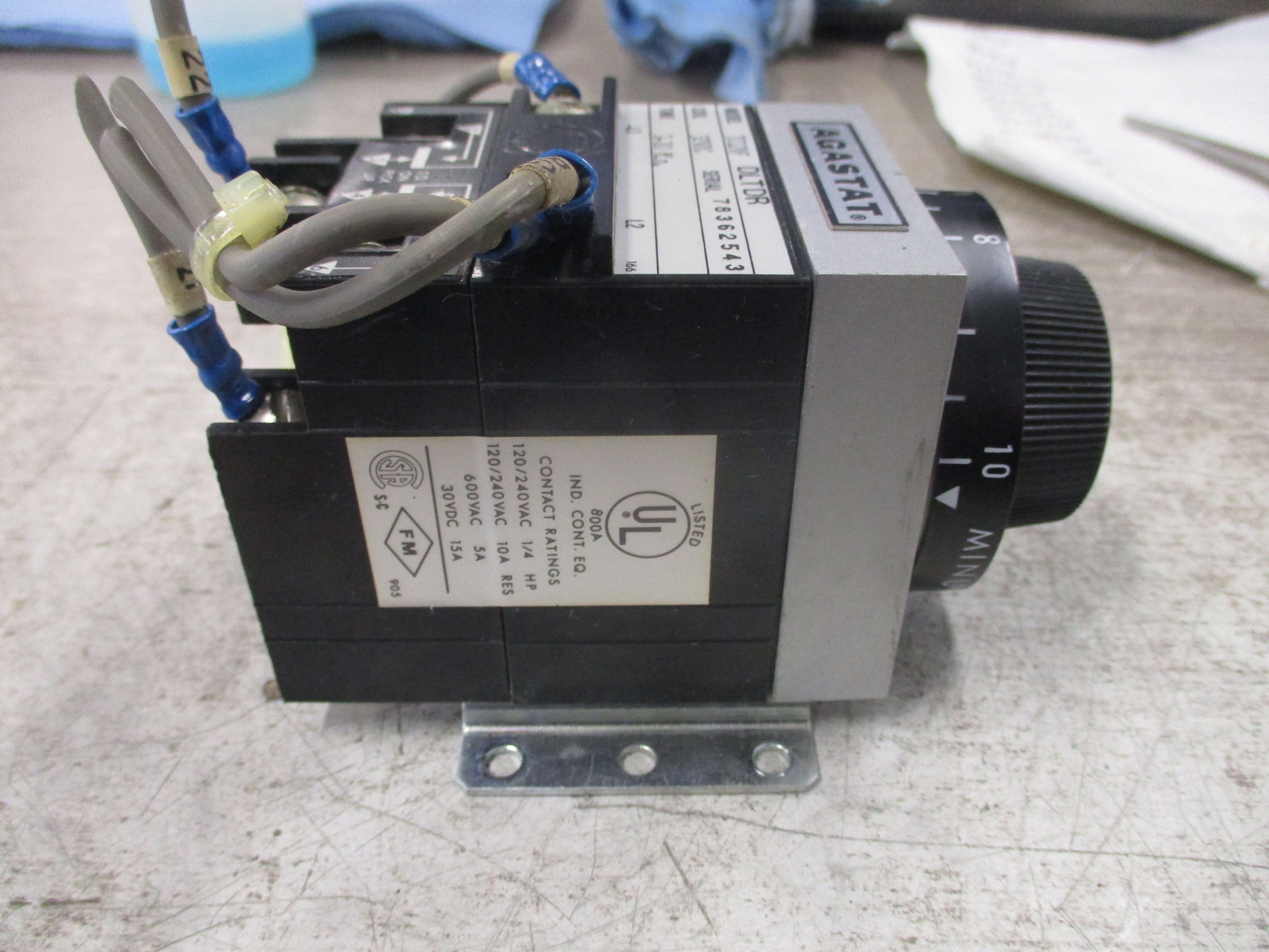 Agastat Timer 7012VF DLTDR 32VDC Coil Time: 1-10 min Used