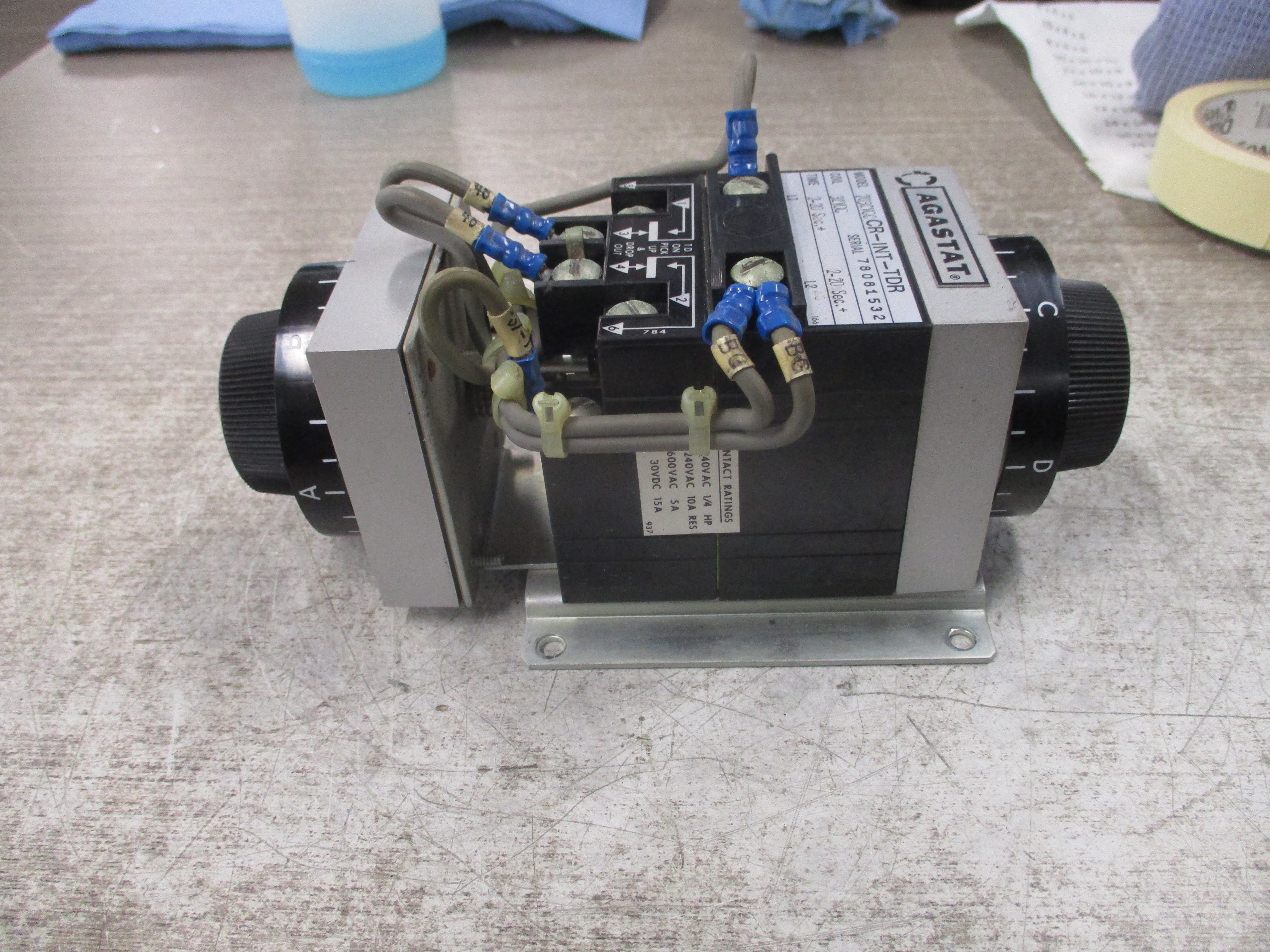 Agastat Double Head Timer 7032VCC CR-INT-TDR 32VDC Coil Time: 2-20 sec/2-20 sec