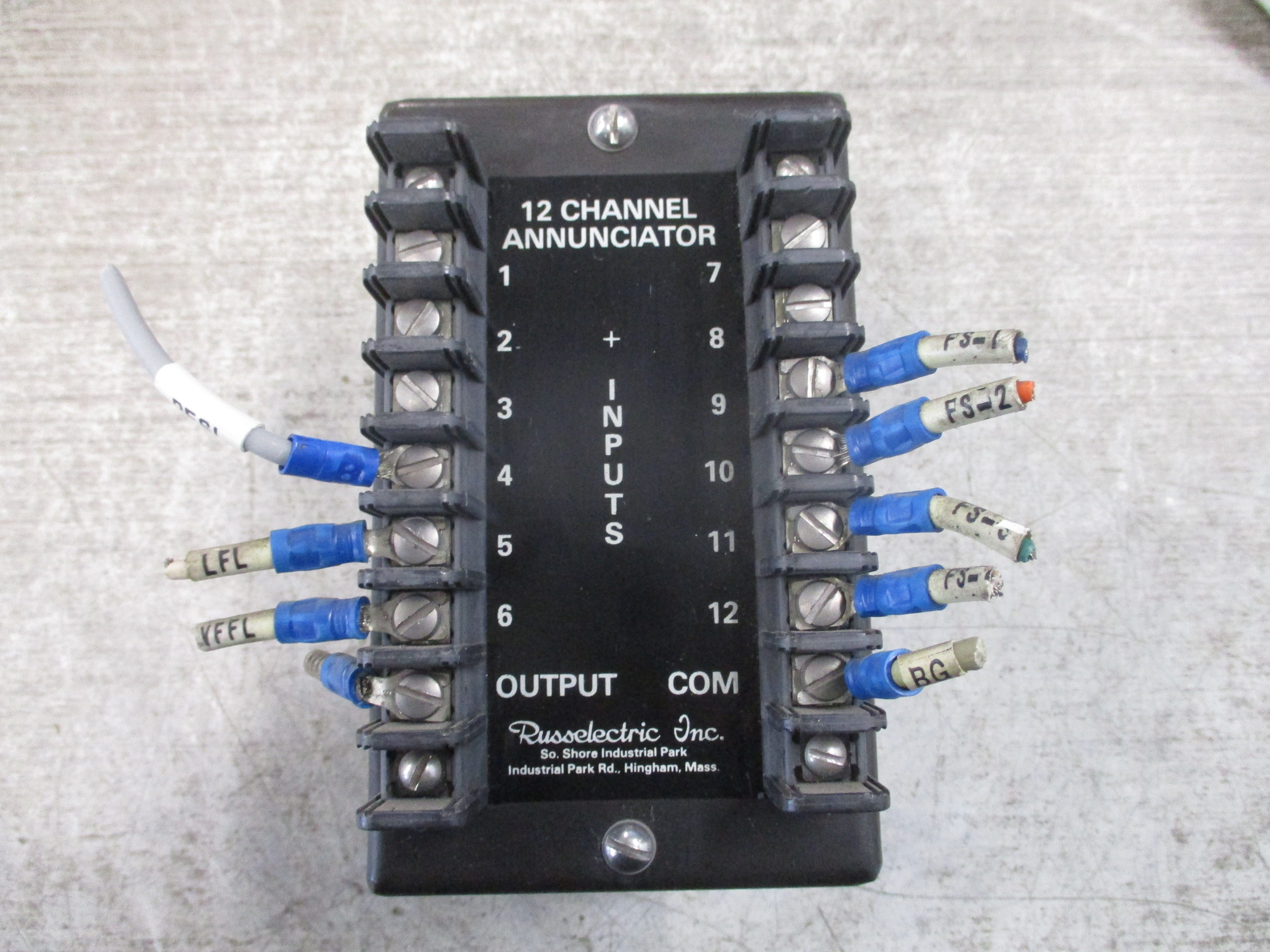 Russelectric 12-Channel Annunciator Used