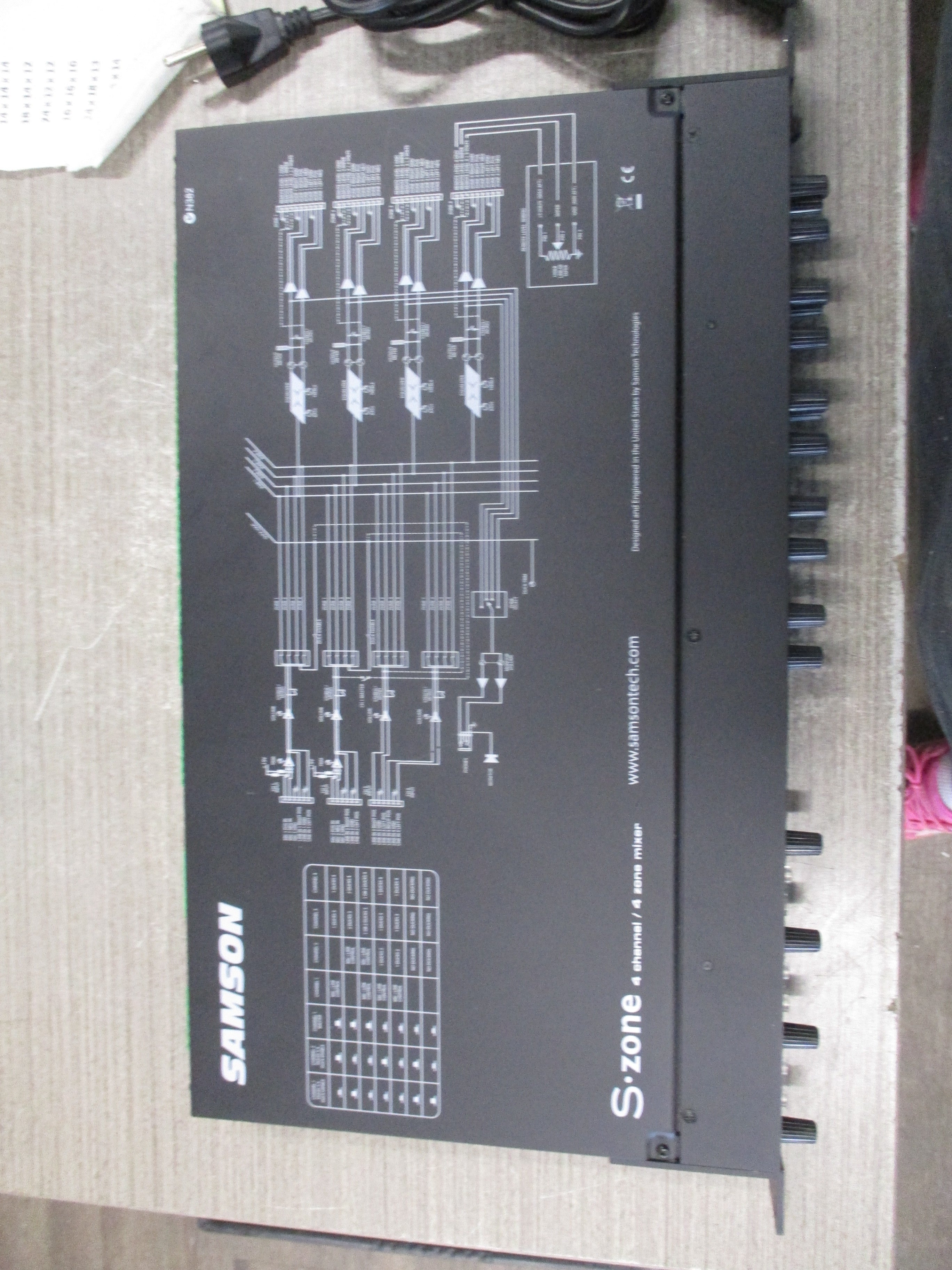 Samson S-Zone 4-Channel/4-Zone Mixer SA-SZONE Used