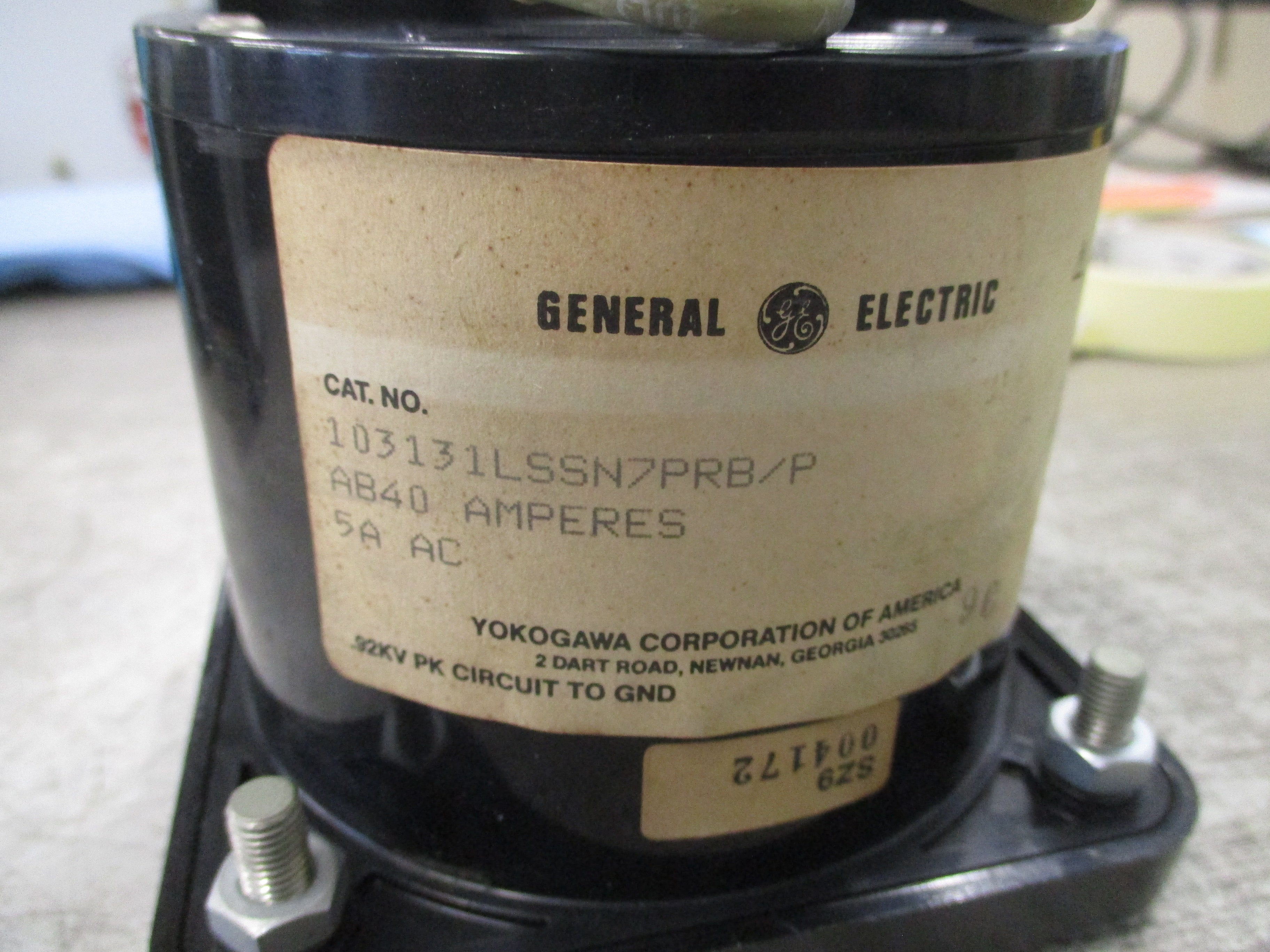 GE AC Ammeter 103131LSSN7PRB/P Range: 0-800A Used