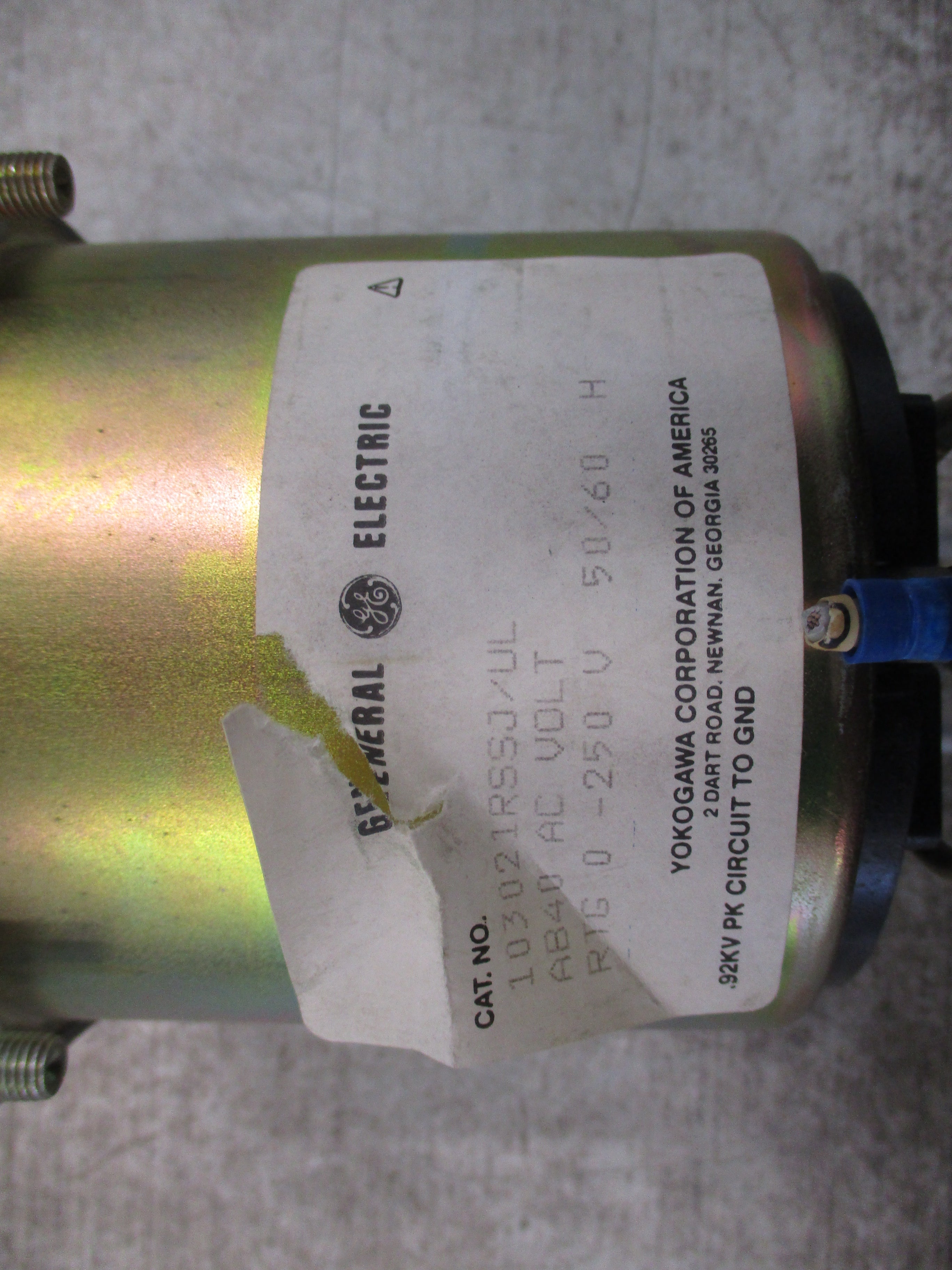 GE AC Voltmeter 103021RSSJ/UL Range: 0-600V Used