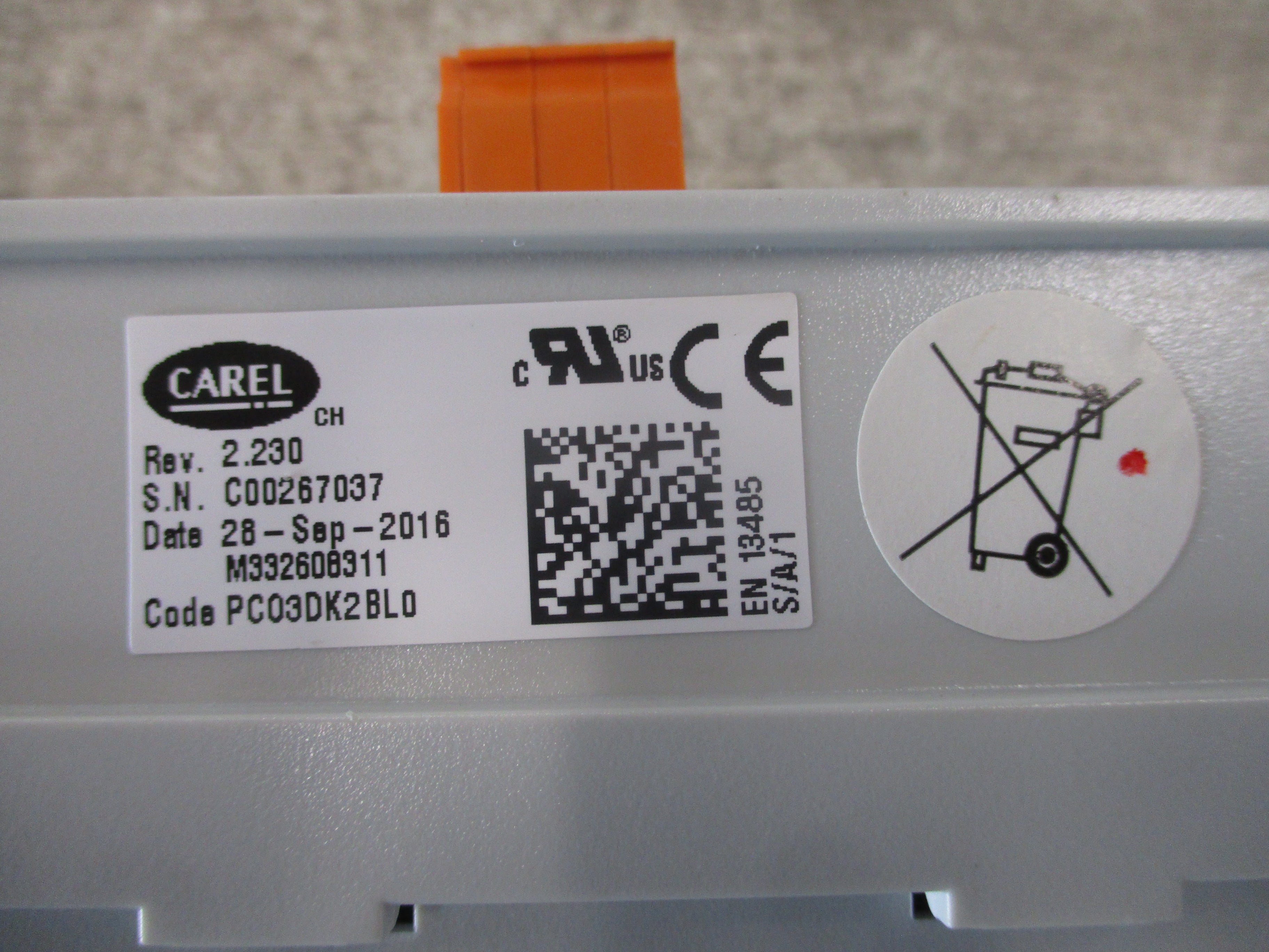 Carel Daikin MicroTech II Controller PC03DK2BL0 Rev. 2.230 Used