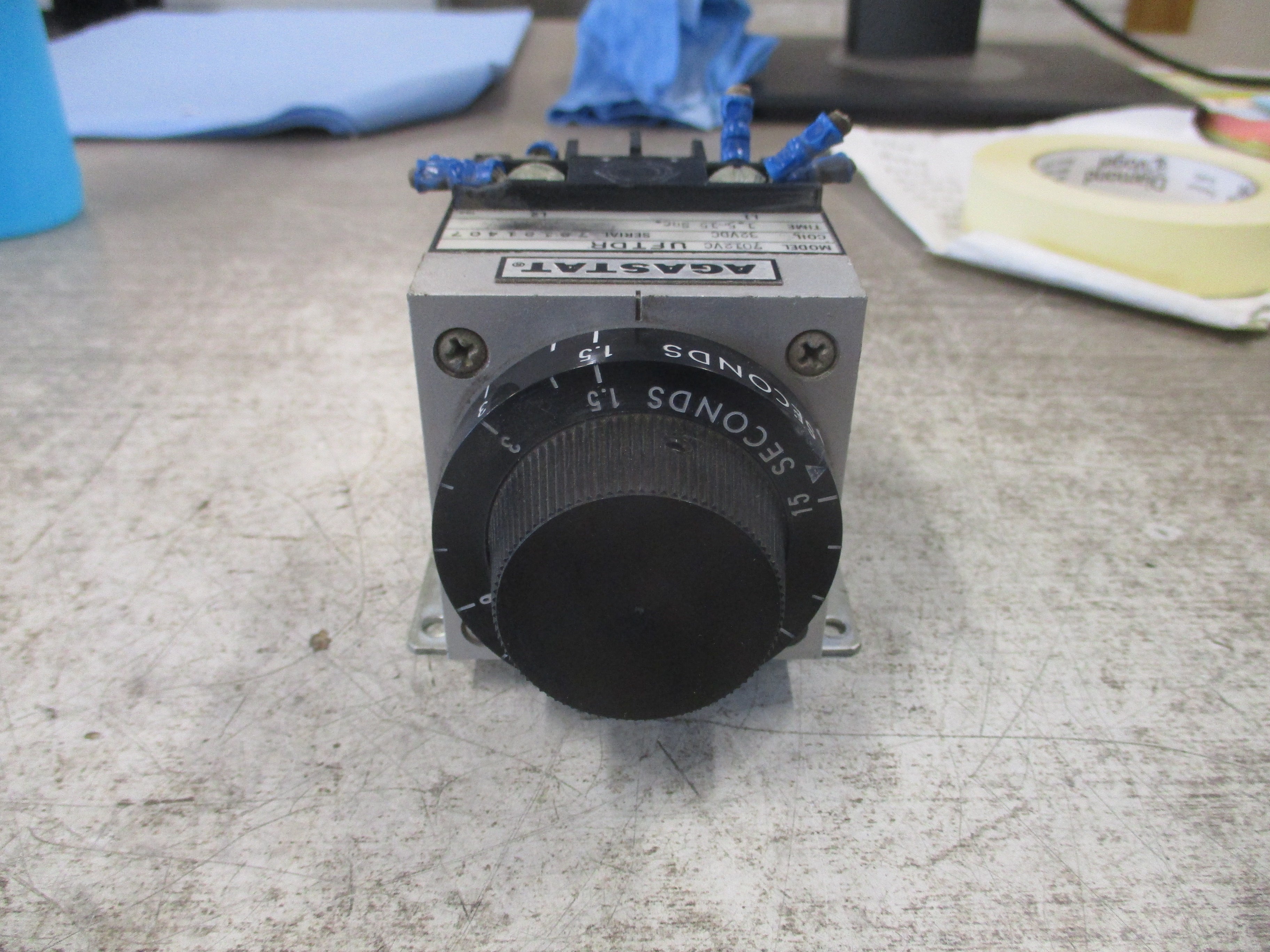 Agastat Timer 7012VC UFTDR 32VDC Coil Time: 1.5-15 sec Used