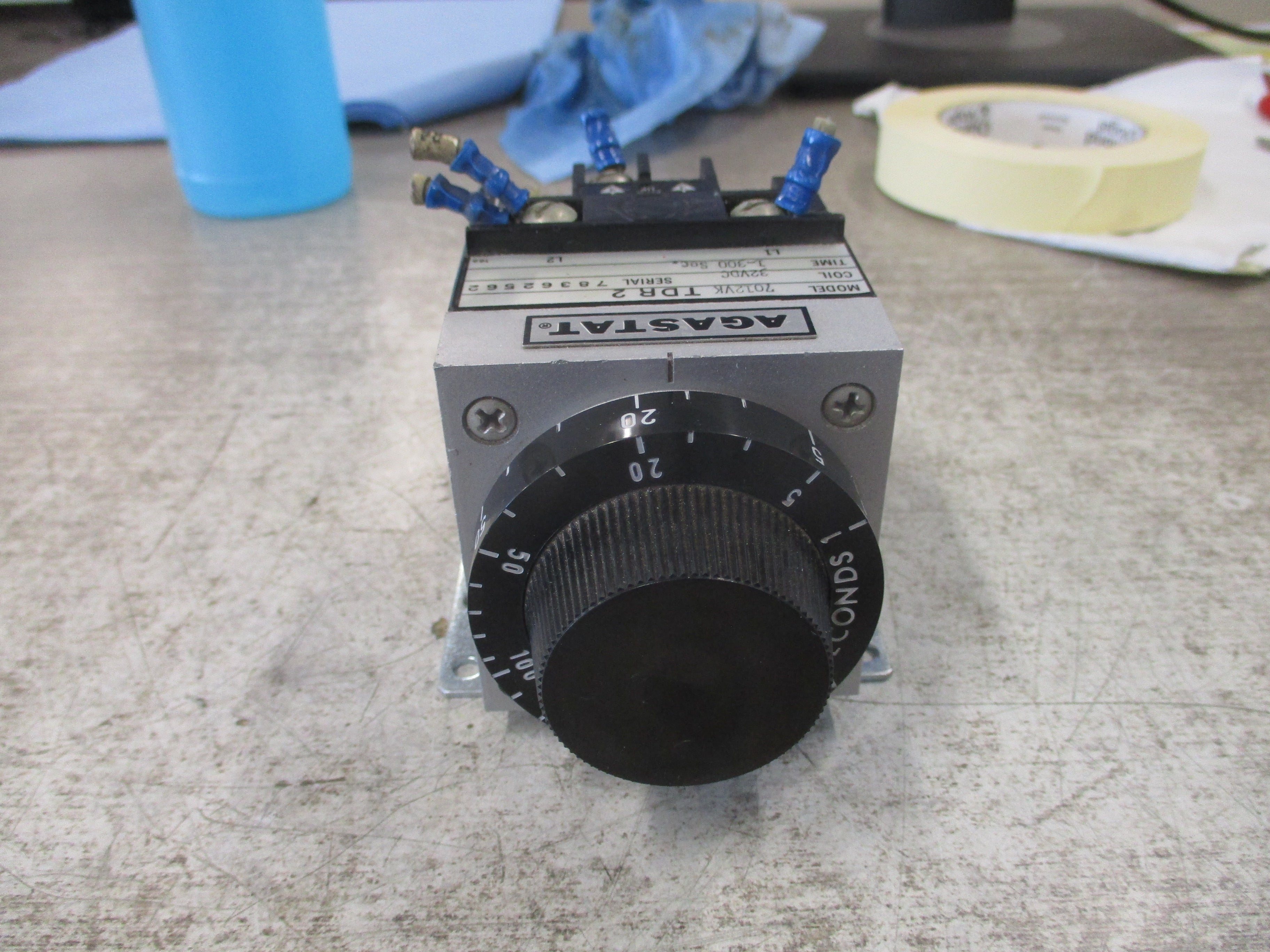 Agastat Timer 7012VK TDR 2 32VDC Coil Time: 1-300 sec Used
