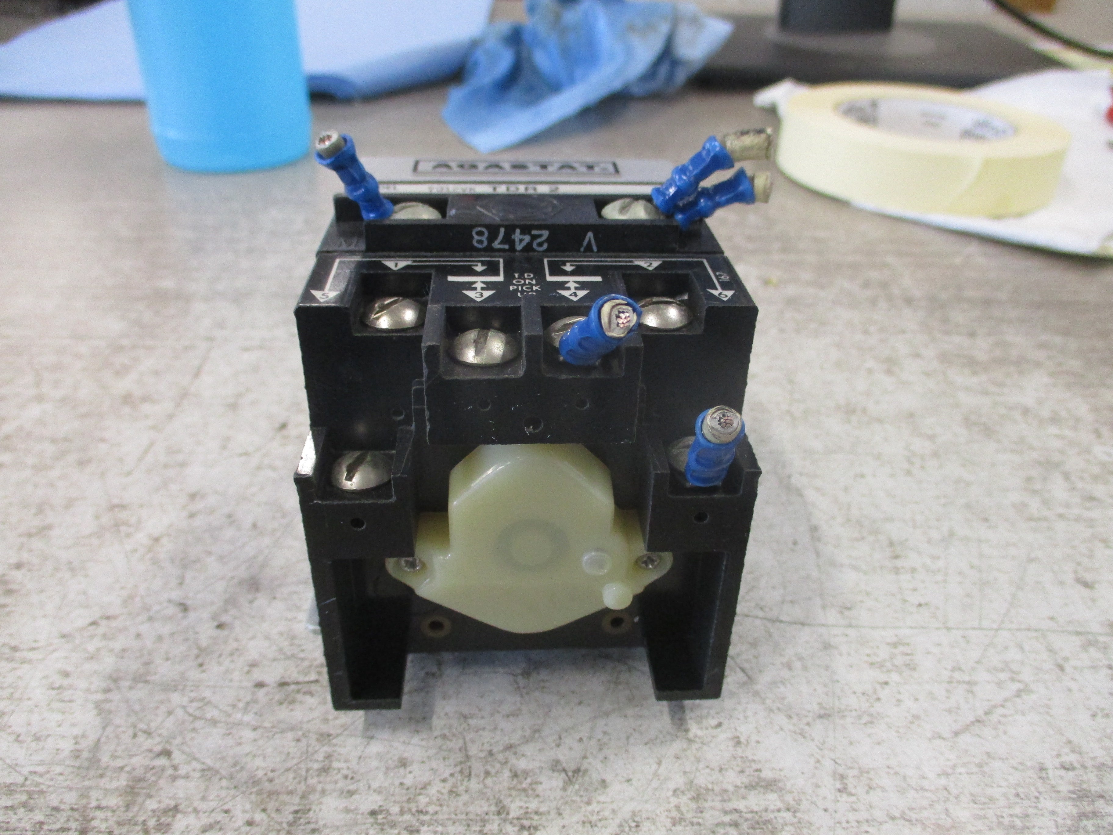 Agastat Timer 7012VK TDR 2 32VDC Coil Time: 1-300 sec Used