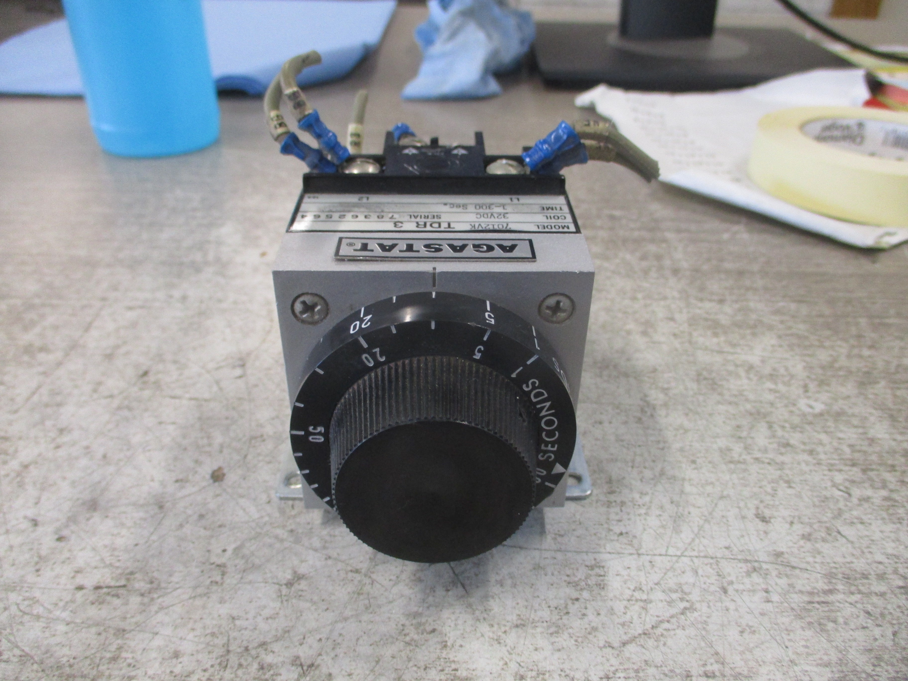 Agastat Timer 7012VK TDR 3 32VDC Coil Time: 1-300 sec Used