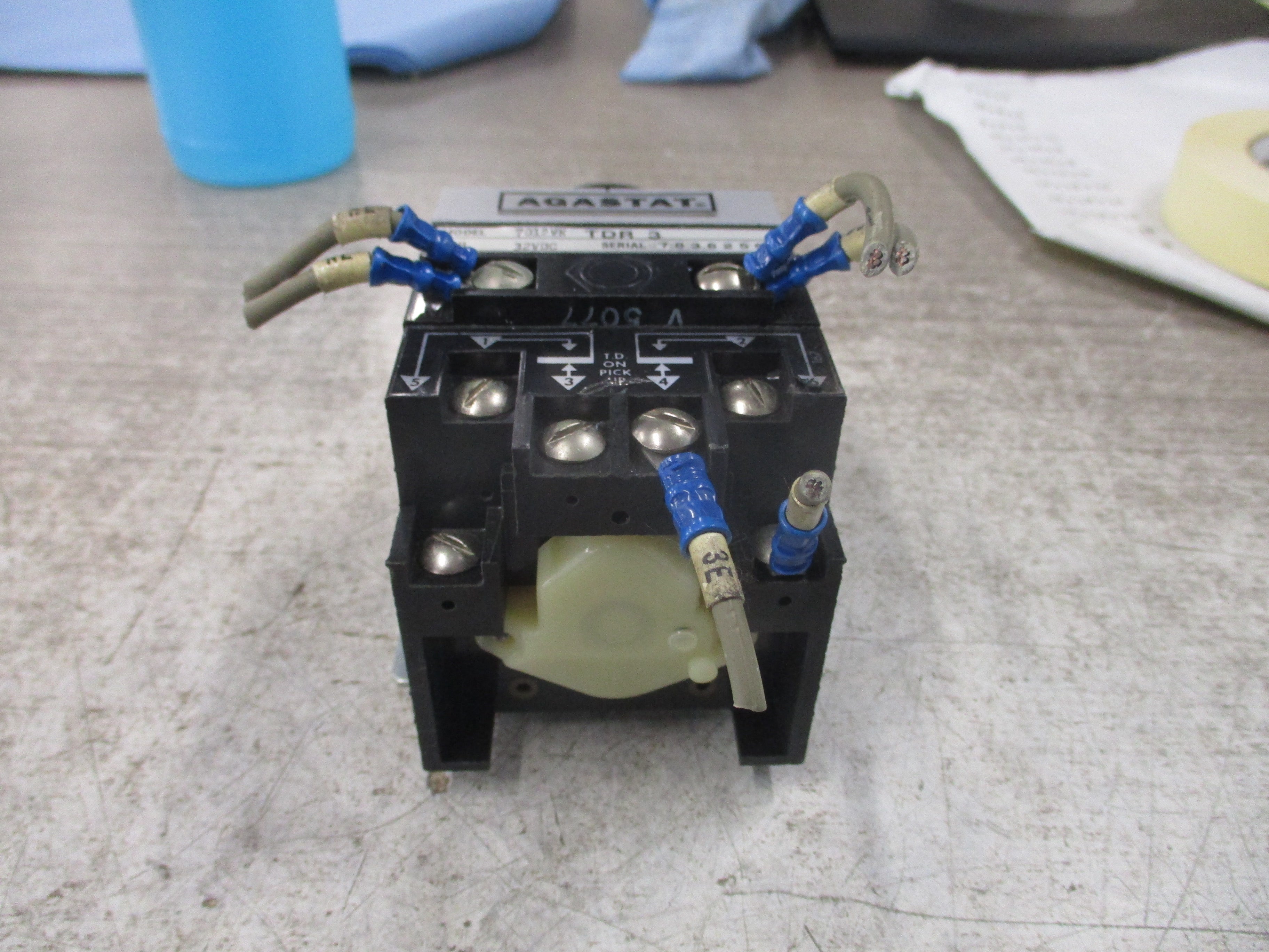 Agastat Timer 7012VK TDR 3 32VDC Coil Time: 1-300 sec Used