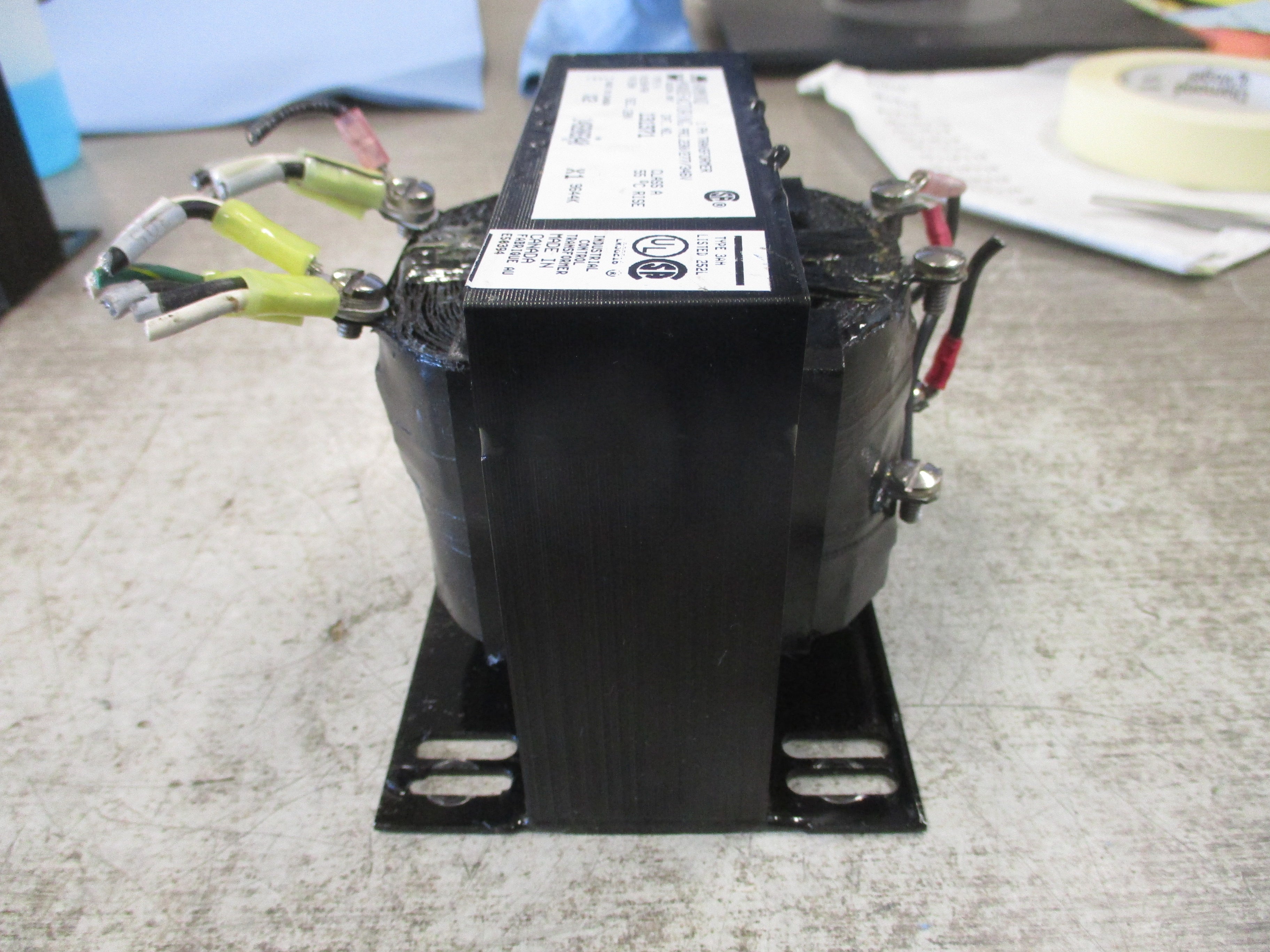 Hammond Transformer 131371 200VA Pri: 230/277/346V Sec: 120V 1Ph 50/60Hz Used