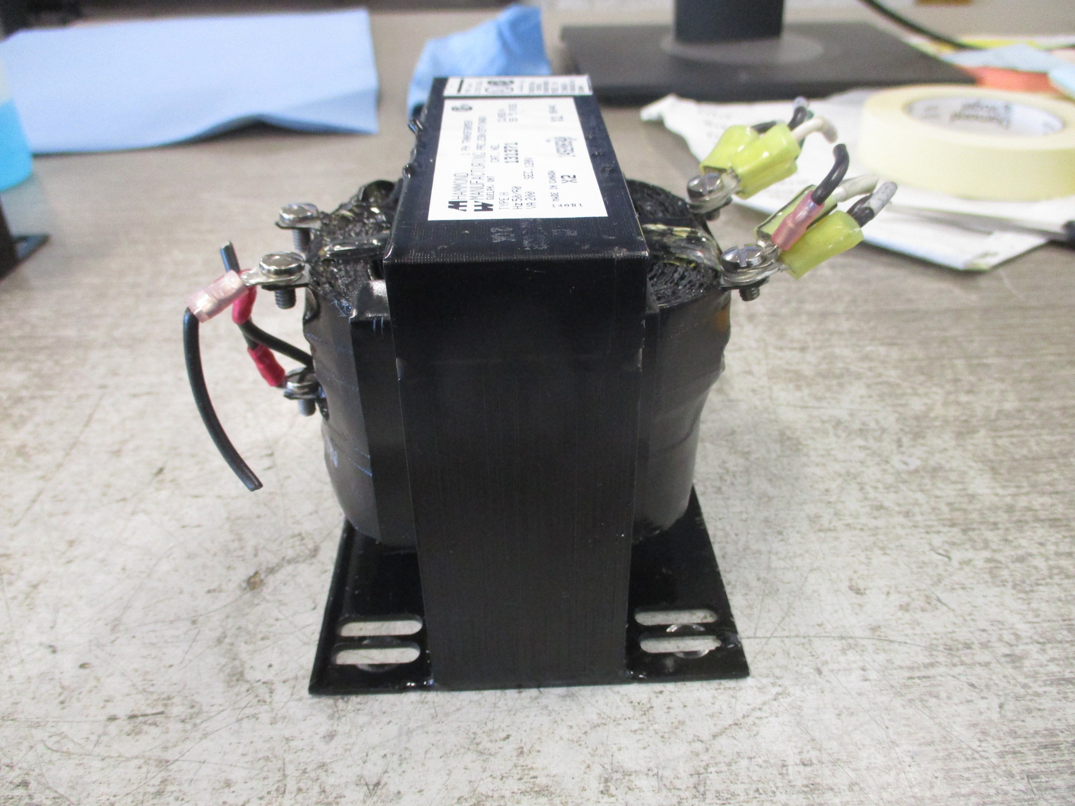 Hammond Transformer 131371 200VA Pri: 230/277/346V Sec: 120V 1Ph 50/60Hz Used